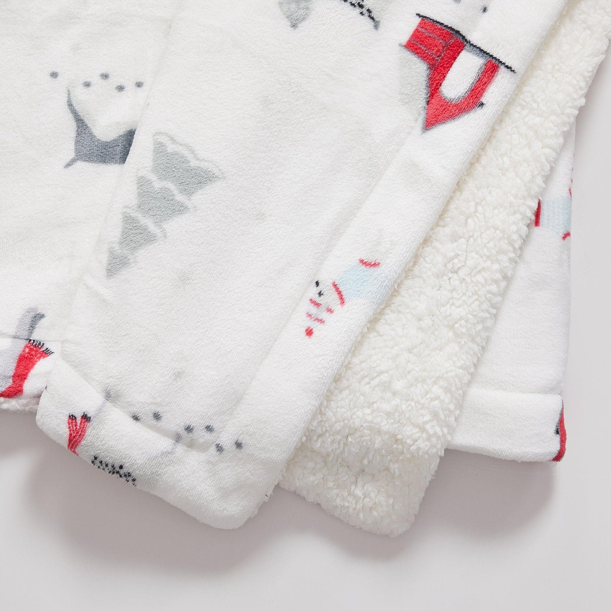 Sherpa Throw Blanket - Eve Collection - Best Buy Furniture