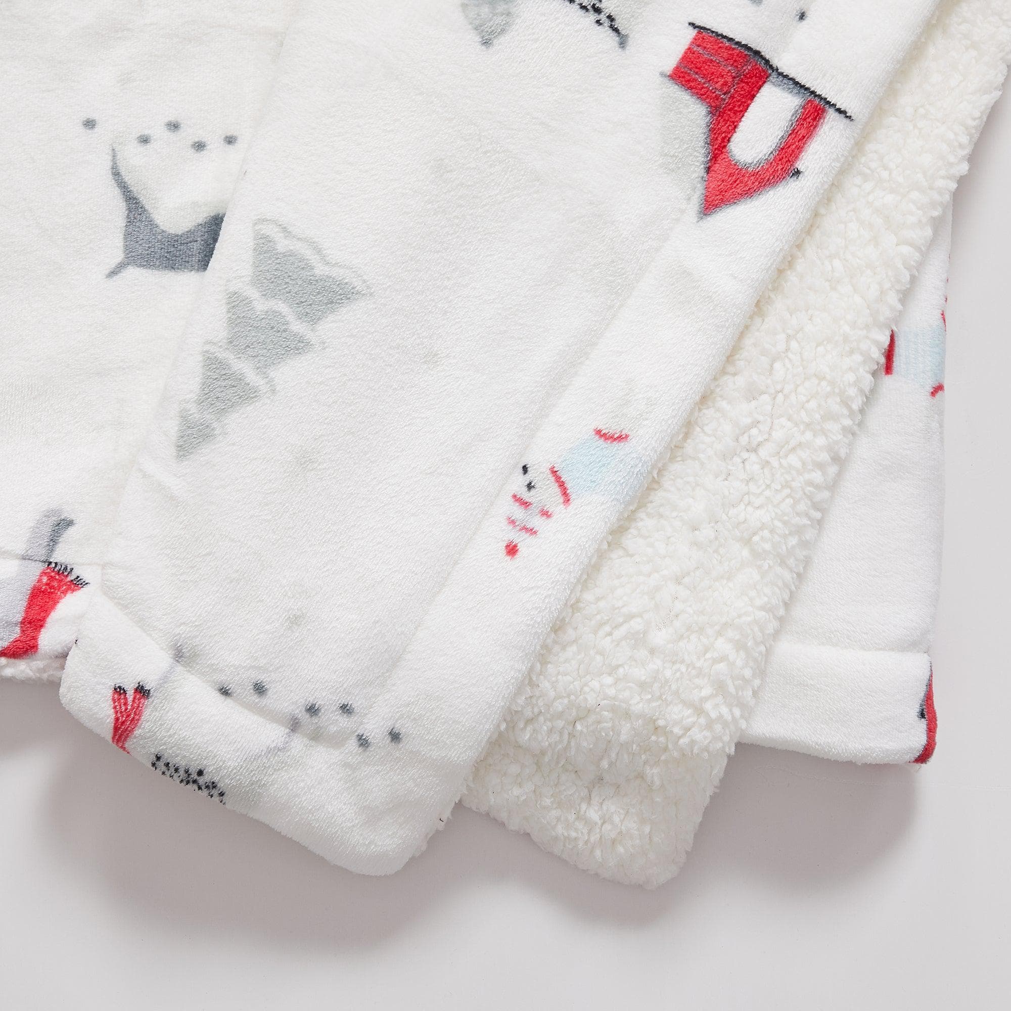 Sherpa Throw Blanket - Eve Collection - Best Buy Furniture