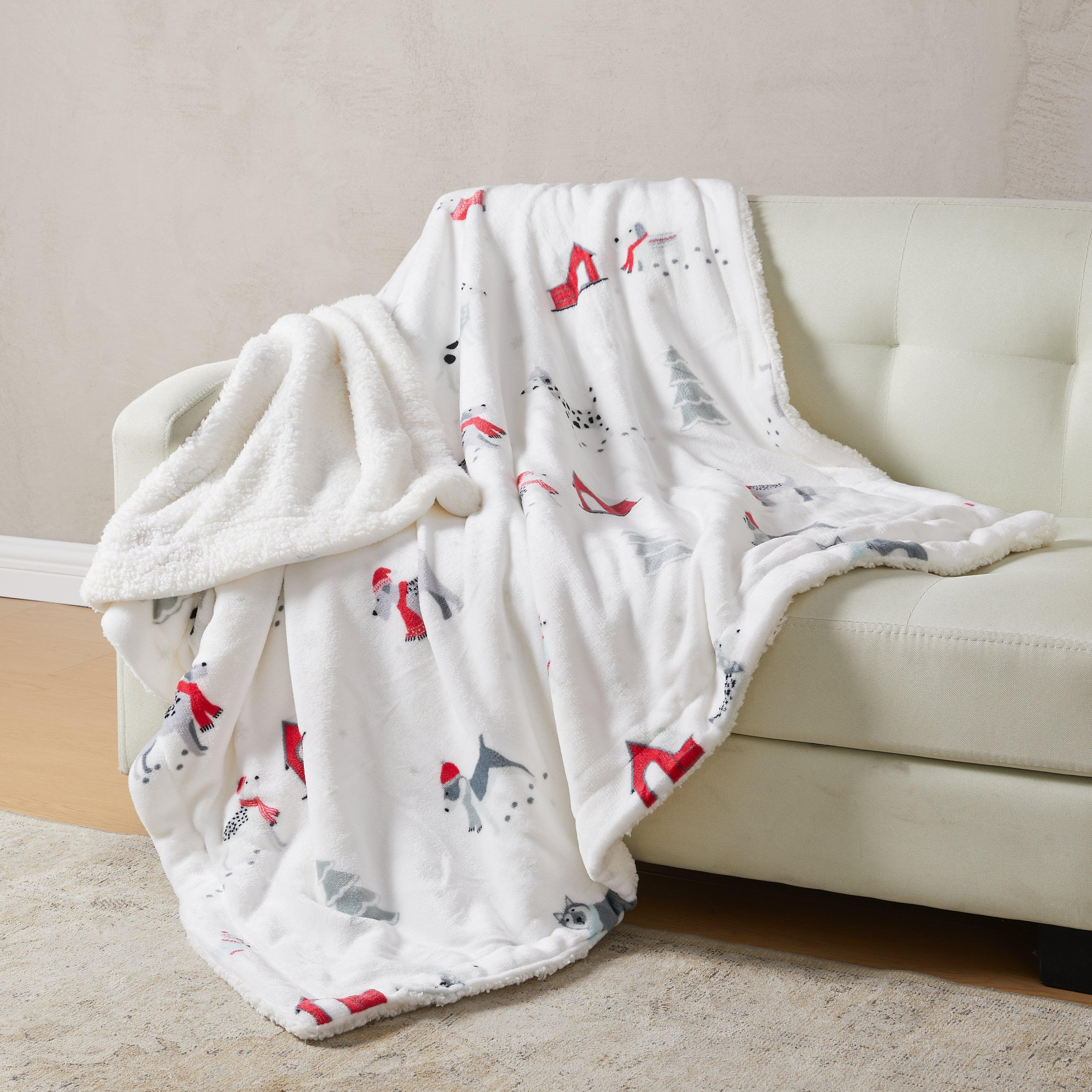 Sherpa Throw Blanket - Eve Collection - Best Buy Furniture
