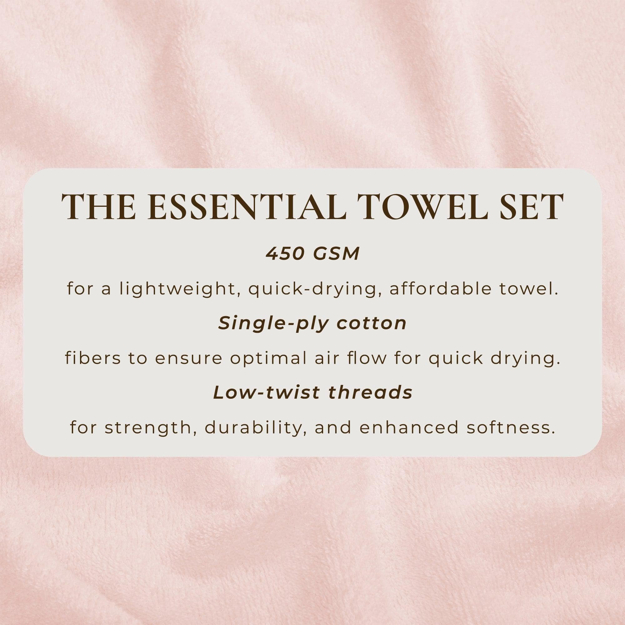 Cotton Terry Bath Towel Set - Cooper Collection - Best Buy Furniture