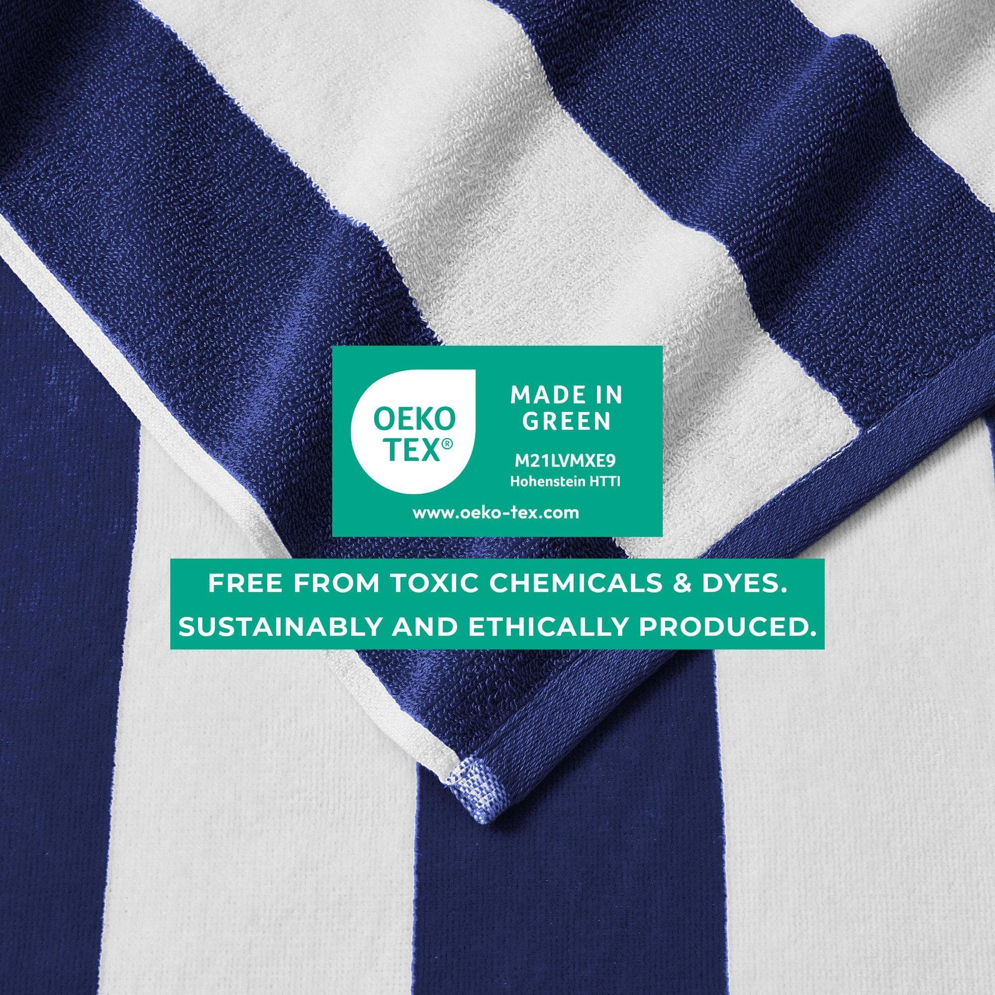 Cotton Velour Cabana Stripe Beach Towel - Novia Collection - Best Buy Furniture