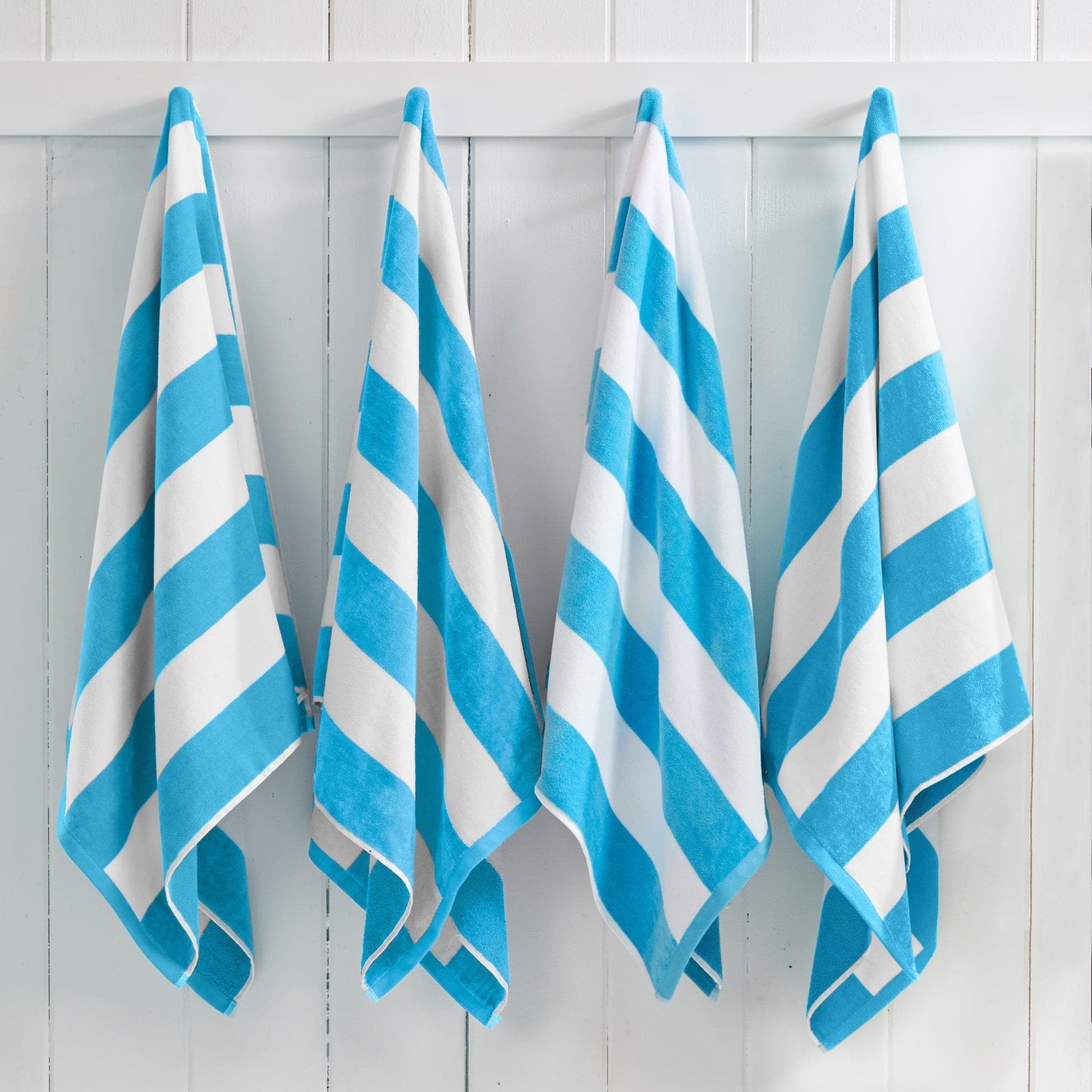 Cotton Velour Cabana Stripe Beach Towel - Novia Collection - Best Buy Furniture
