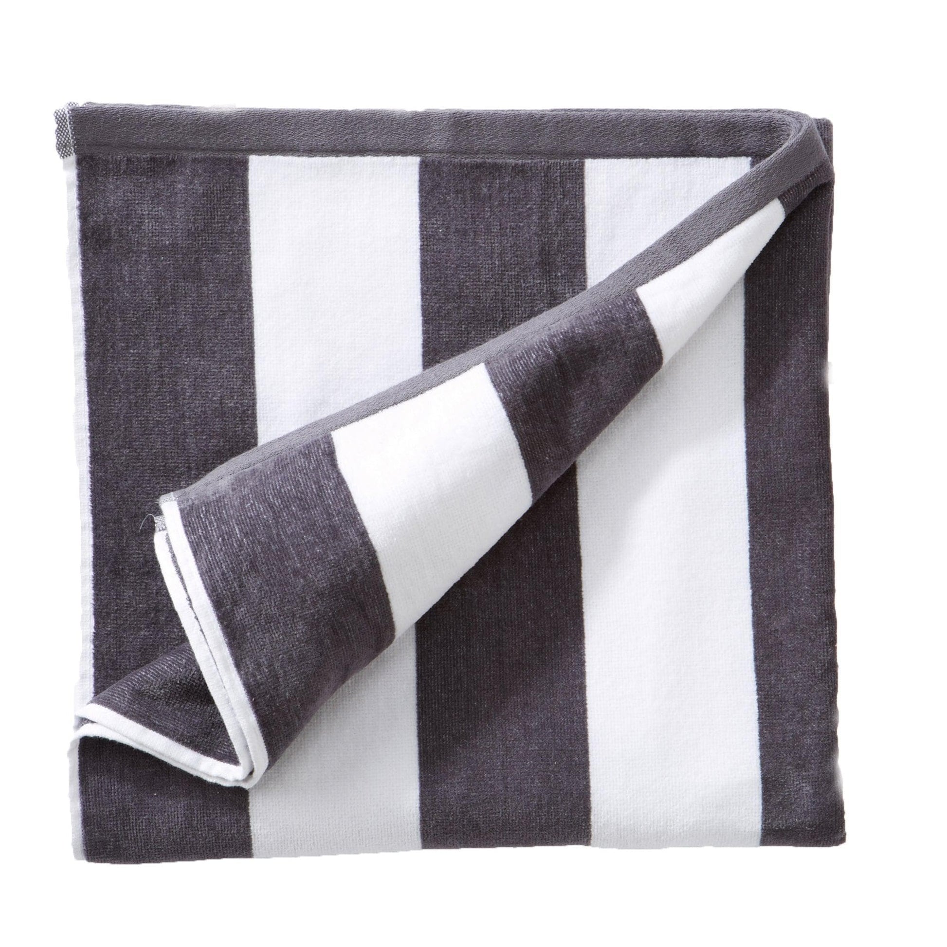 Cotton Velour Cabana Stripe Beach Towel - Novia Collection - Best Buy Furniture