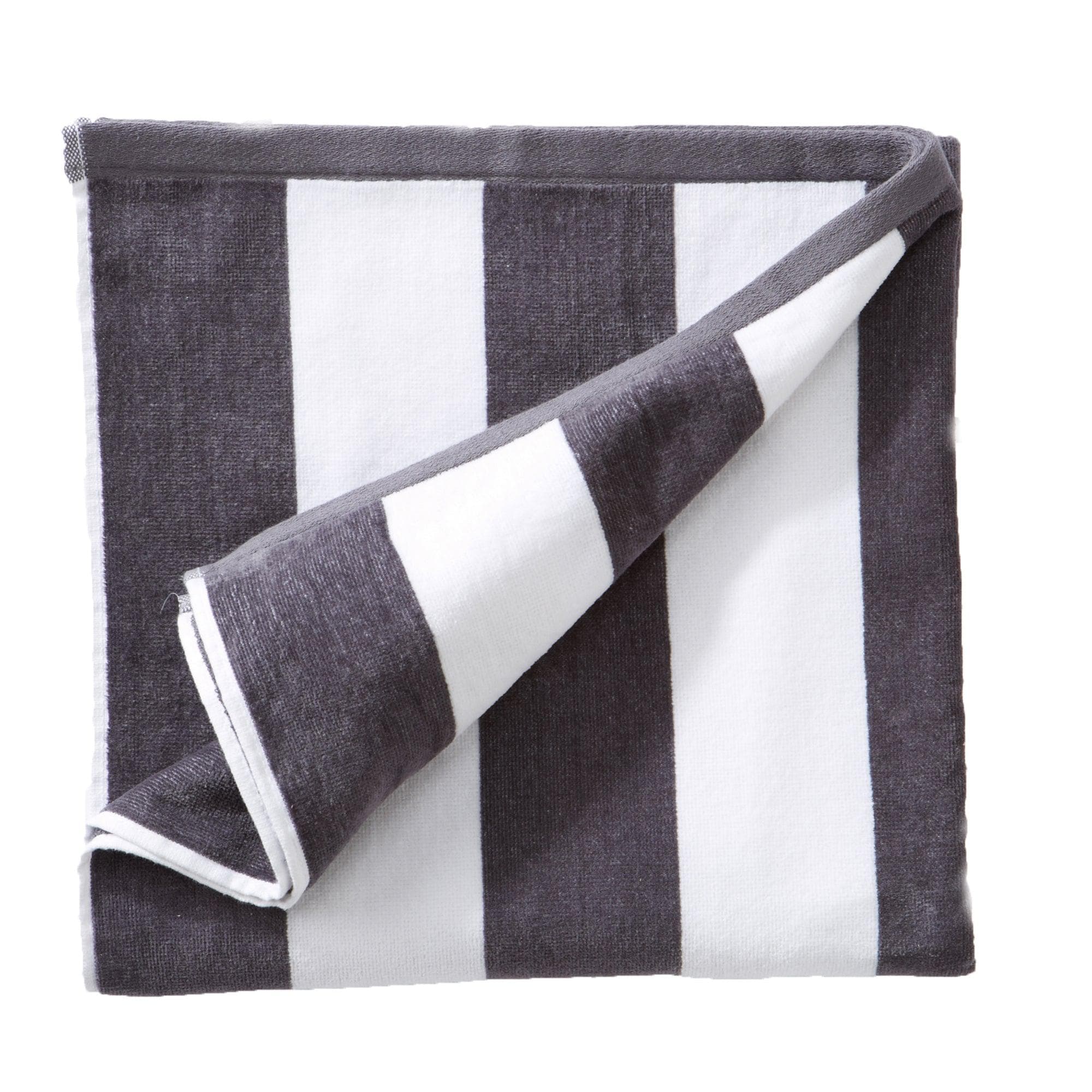 Cotton Velour Cabana Stripe Beach Towel - Novia Collection - Best Buy Furniture