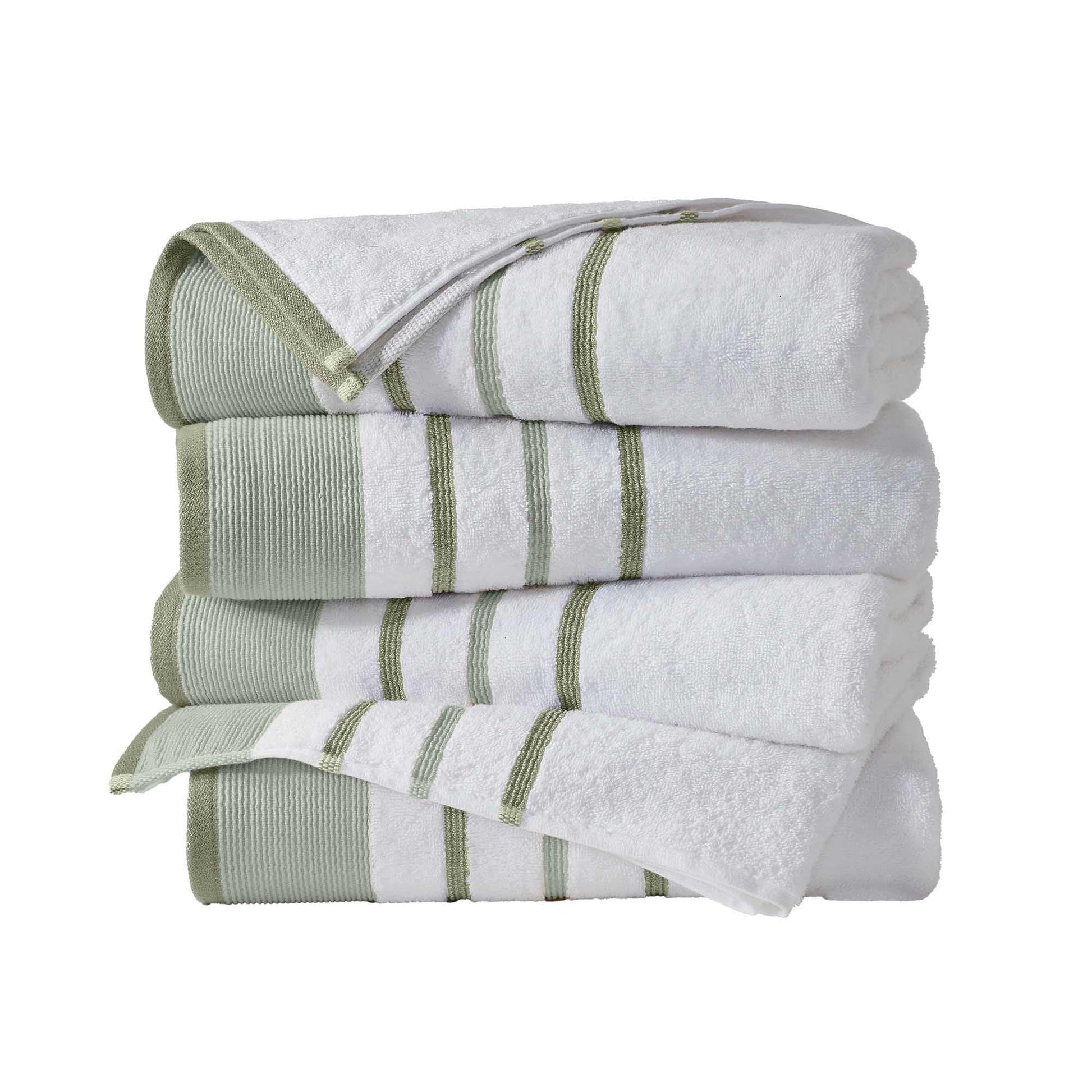 Decorative Cotton Stripe Bath Towel Set - Noelle Collection - Best Buy Furniture