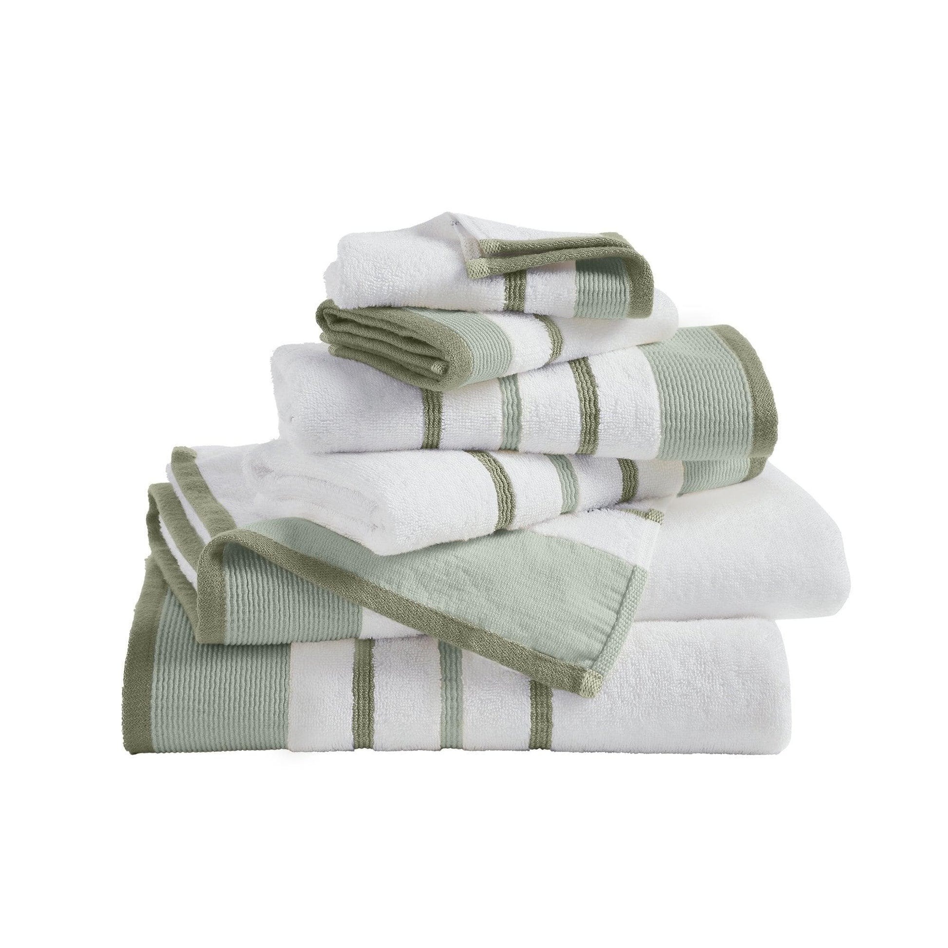 Decorative Cotton Stripe Bath Towel Set - Noelle Collection - Best Buy Furniture