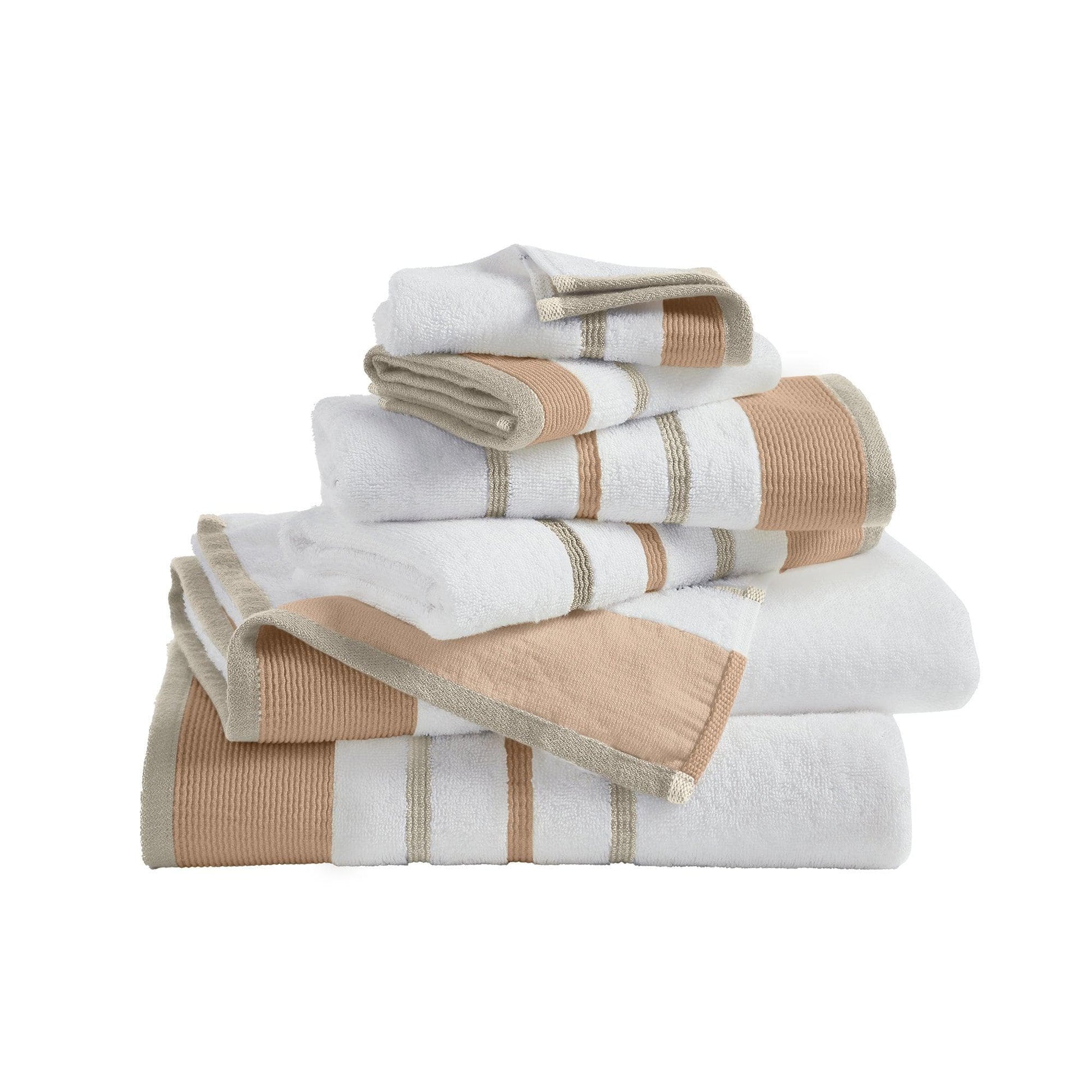 Decorative Cotton Stripe Bath Towel Set - Noelle Collection - Best Buy Furniture