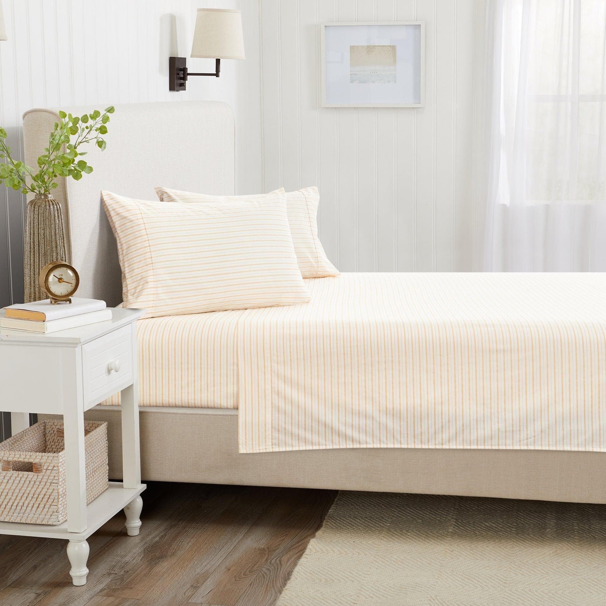 Microfiber Stripe Sheet Set - Adeline Collection - Best Buy Furniture