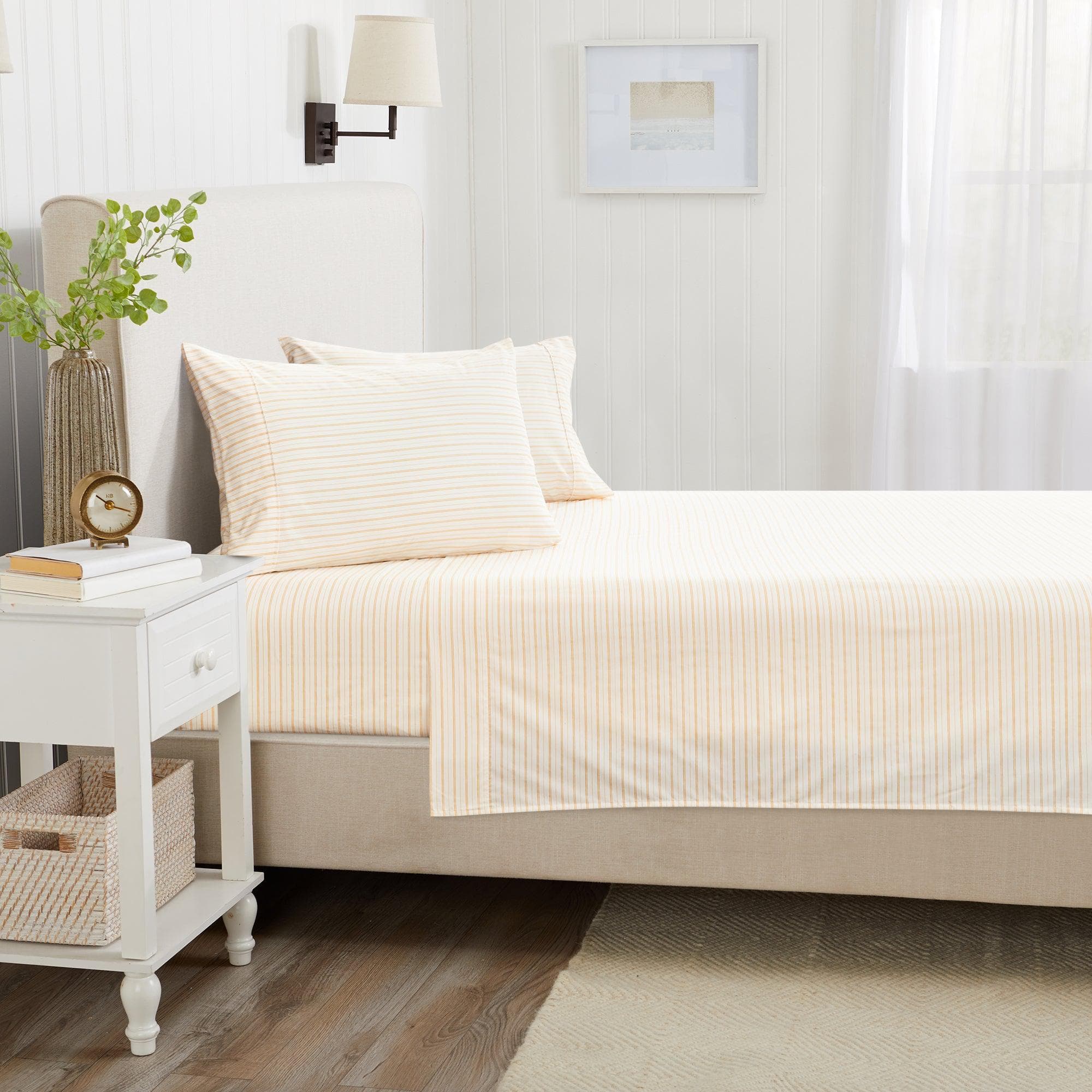 Microfiber Stripe Sheet Set - Adeline Collection - Best Buy Furniture