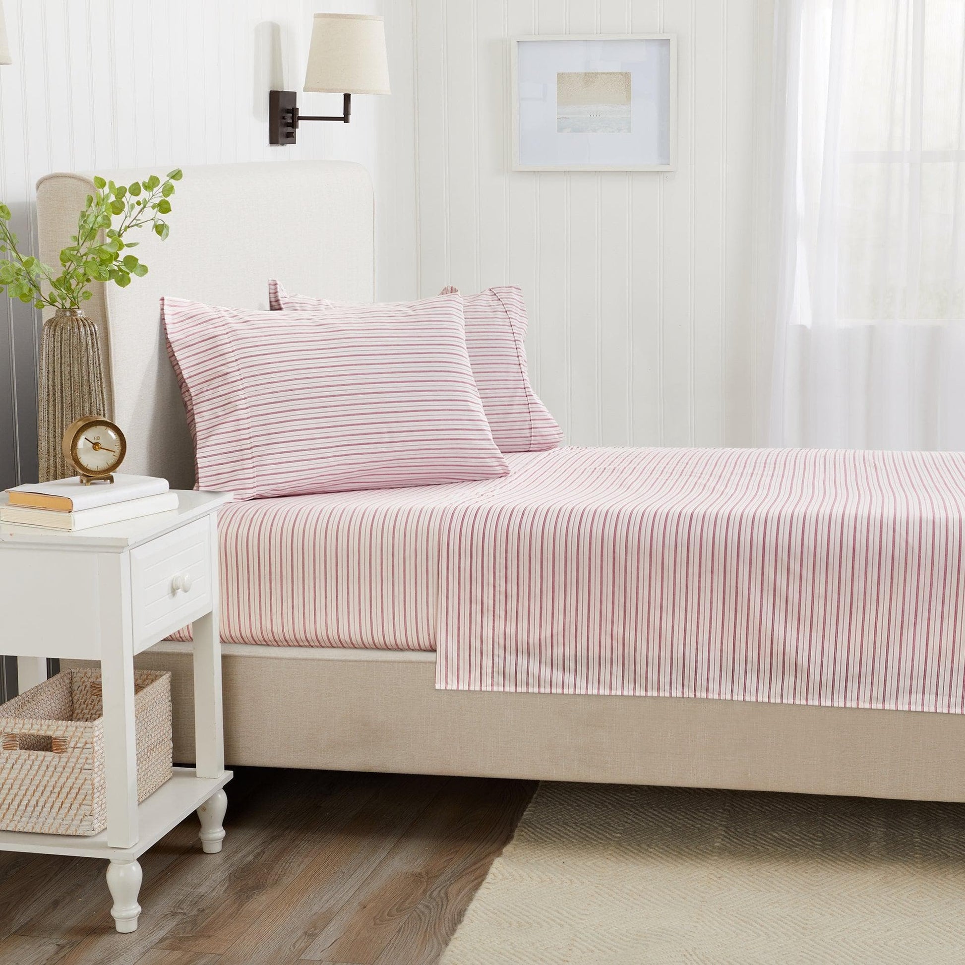 Microfiber Stripe Sheet Set - Adeline Collection - Best Buy Furniture