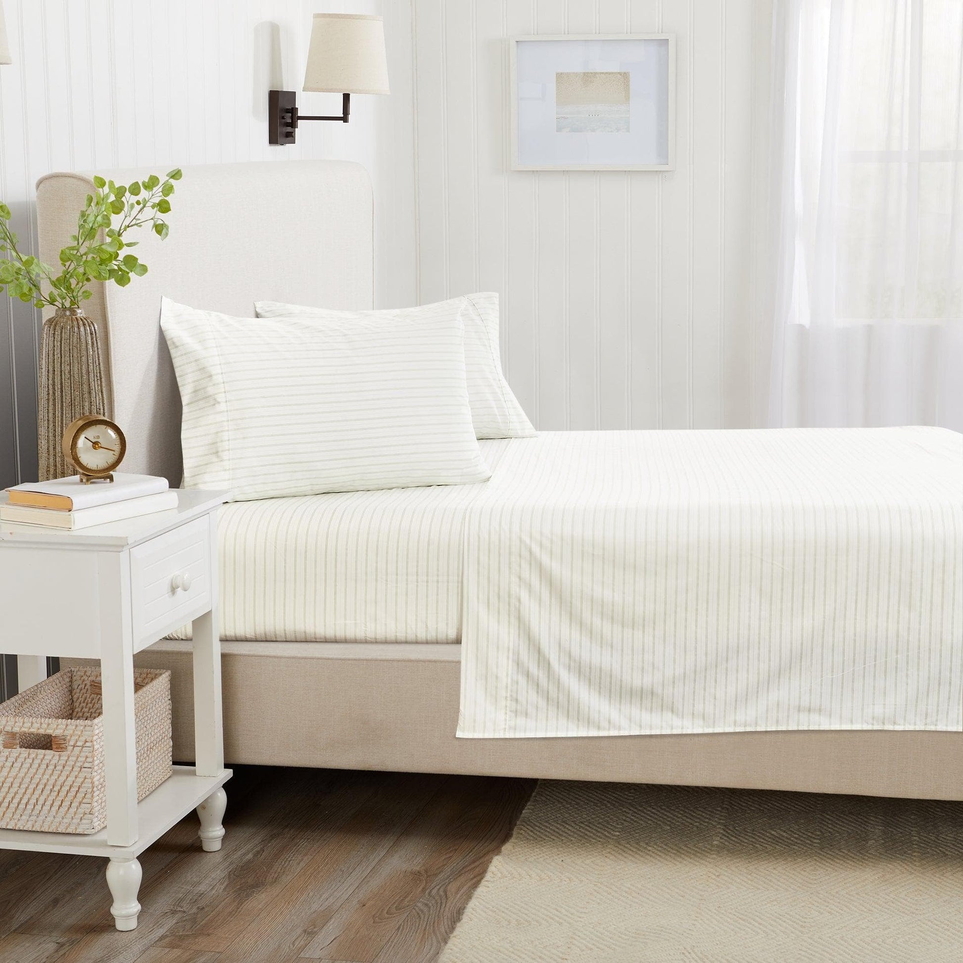 Microfiber Stripe Sheet Set - Adeline Collection - Best Buy Furniture