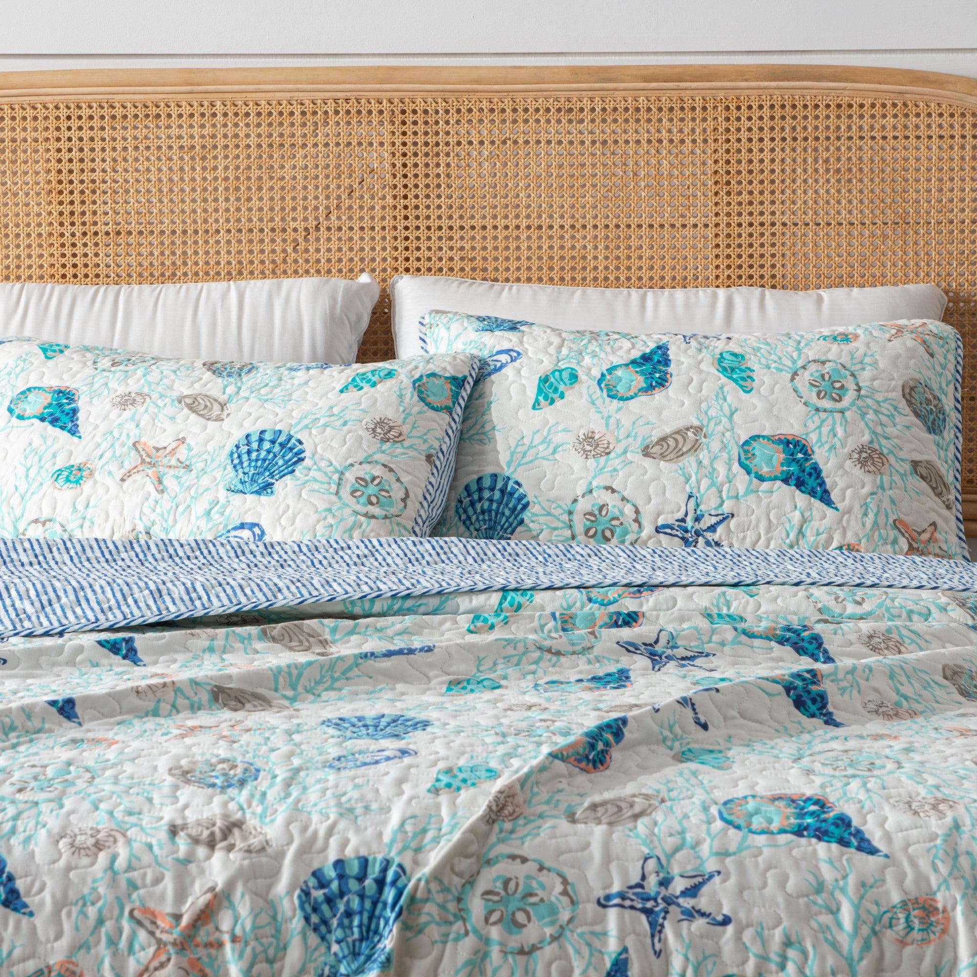 3-Piece Coastal Quilt Set - Bali Collection - Best Buy Furniture