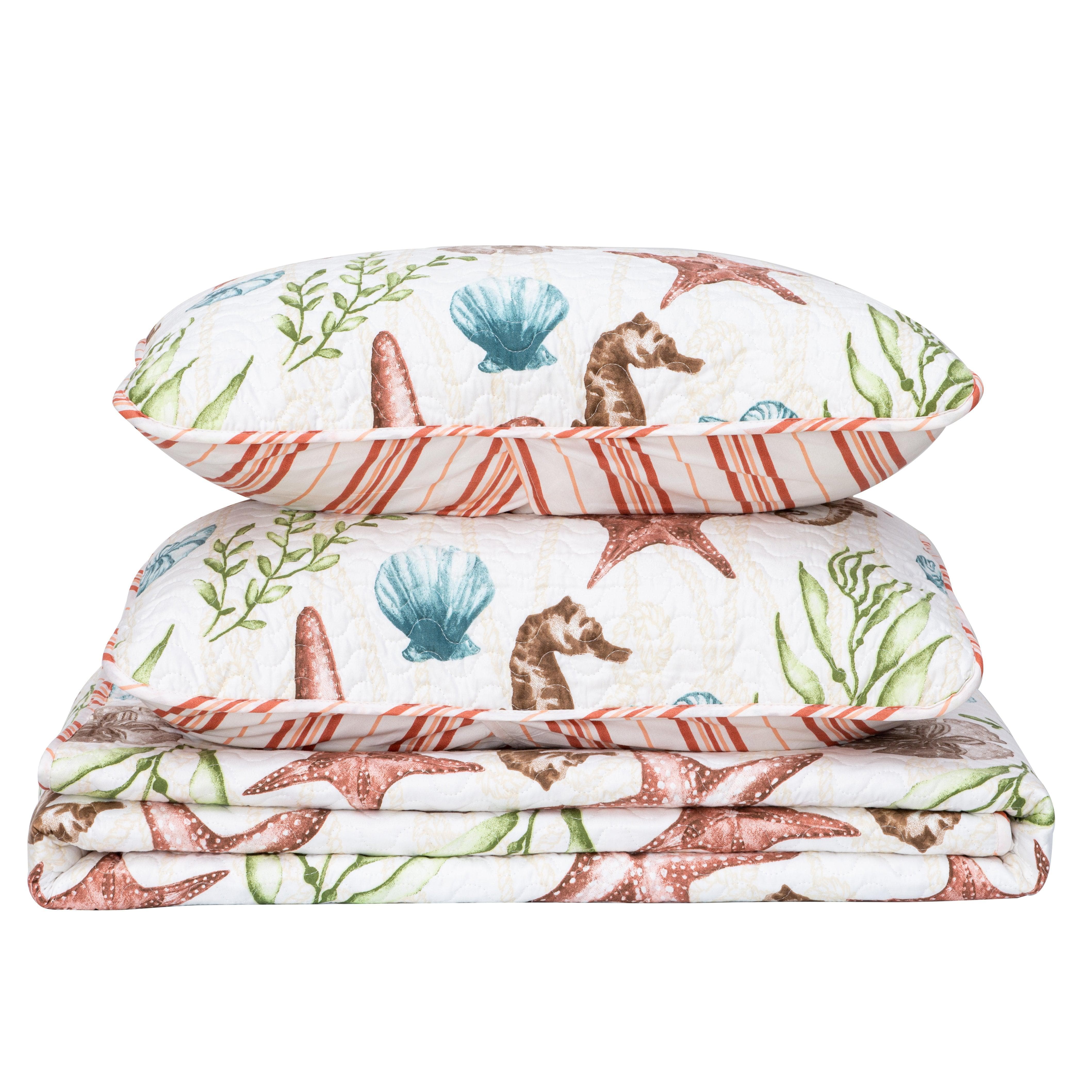 Castaway Coastal Quilt Set - Best Buy Furniture