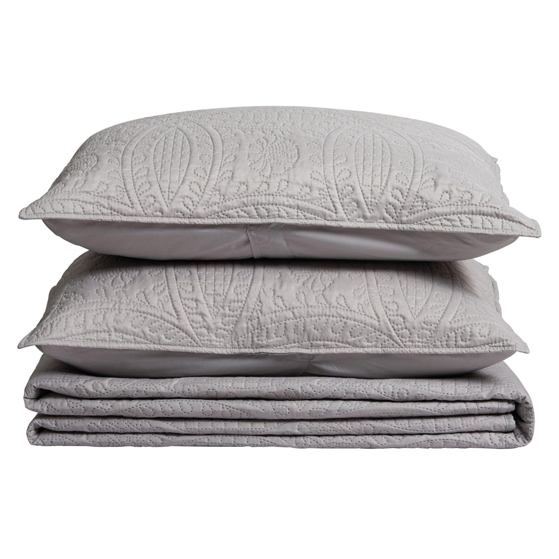 3-Piece Oversized Medallion Quilt Set - Clara Collection - Best Buy Furniture