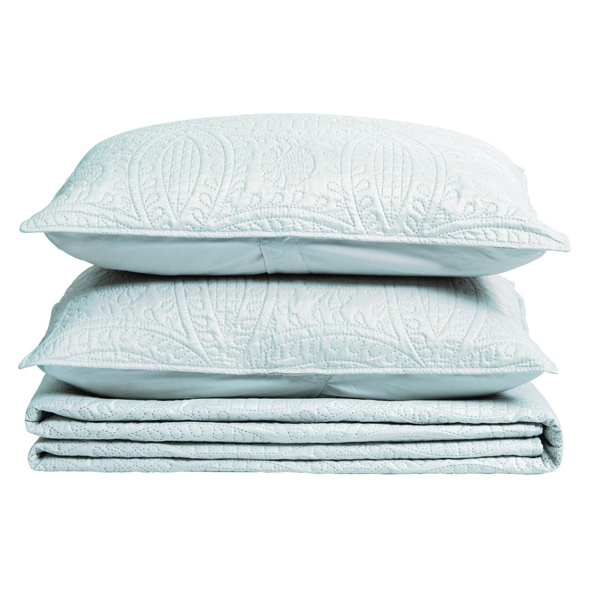 3-Piece Oversized Medallion Quilt Set - Clara Collection - Best Buy Furniture