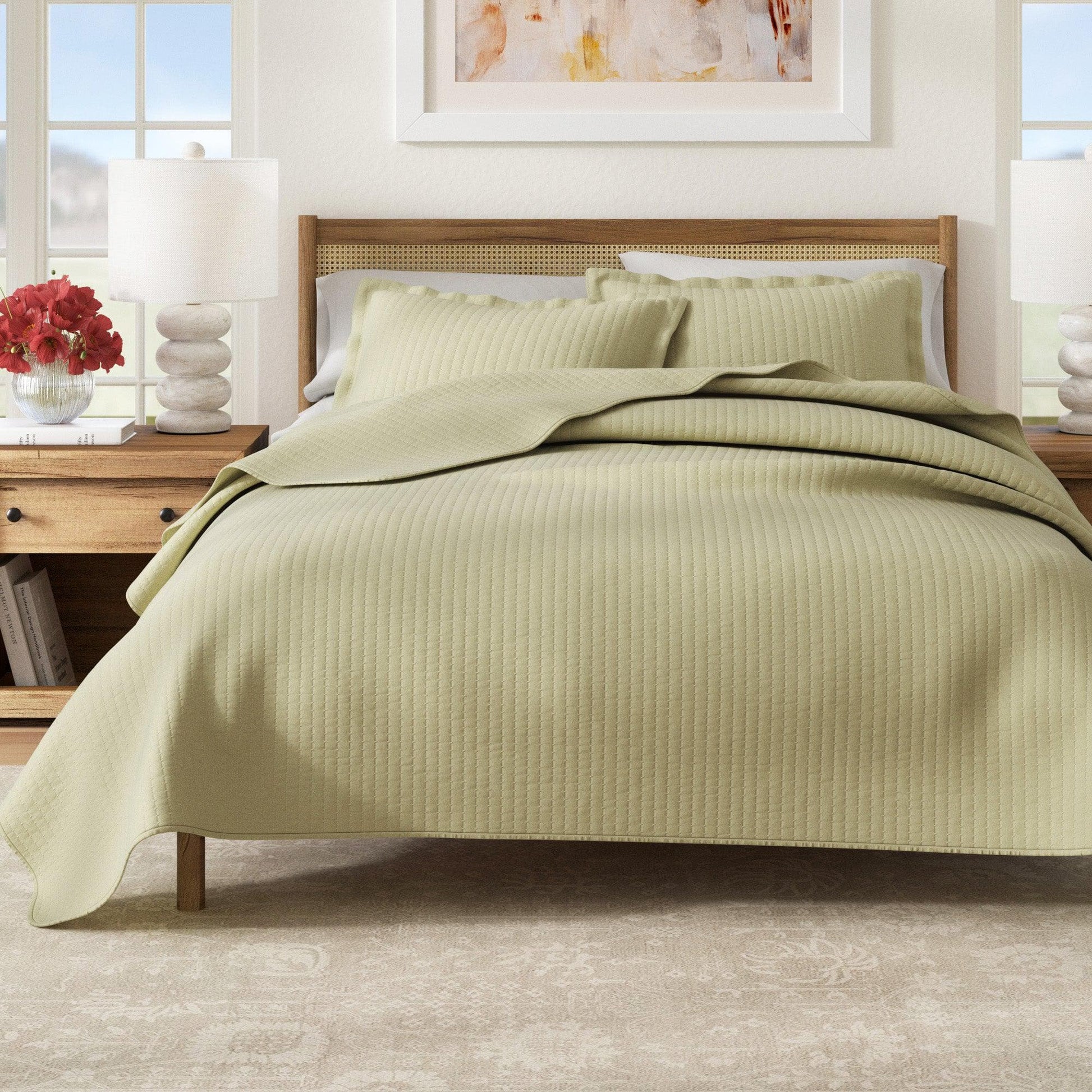 3-Piece Solid Quilt - Alicia Collection - Best Buy Furniture