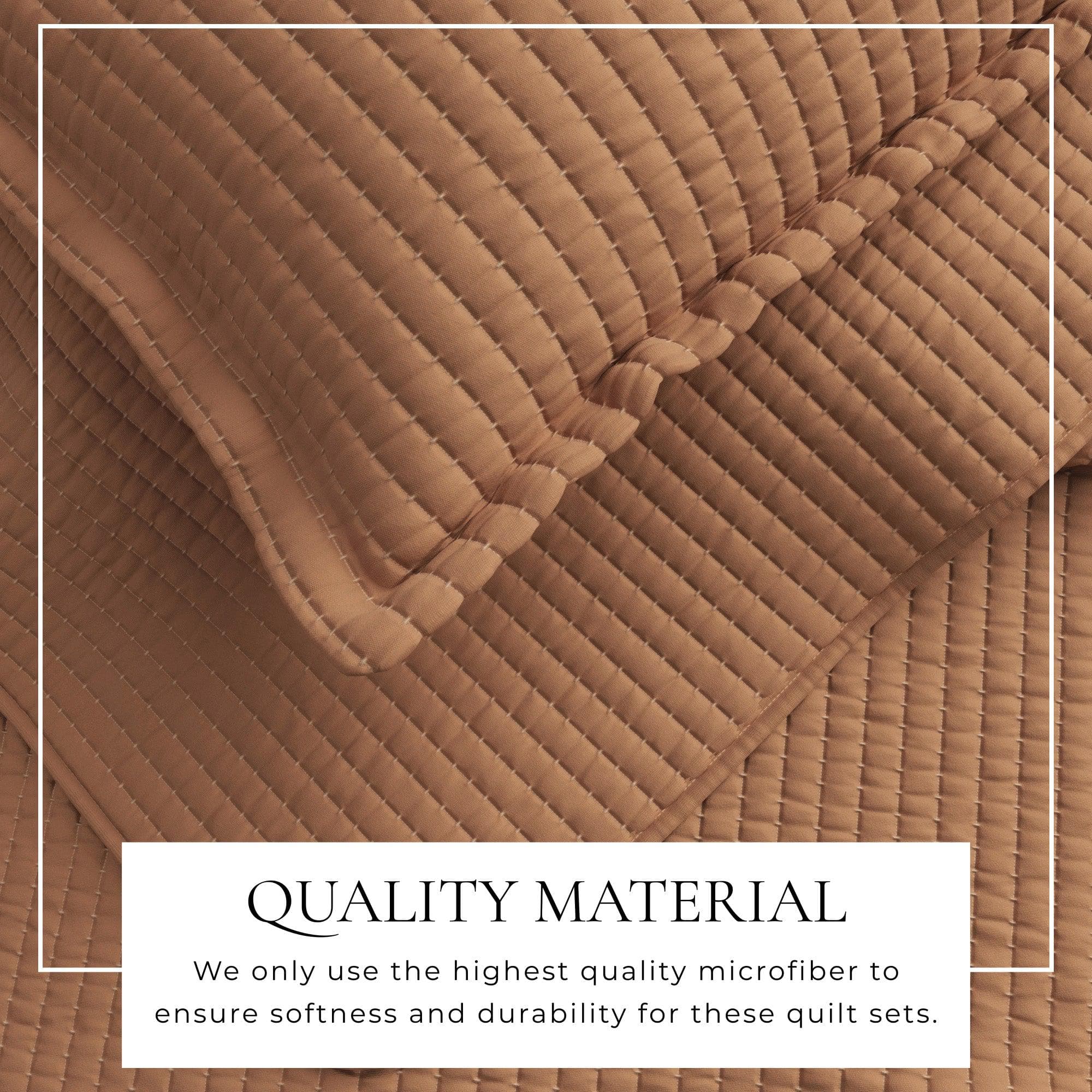 3-Piece Solid Quilt - Alicia Collection - Best Buy Furniture