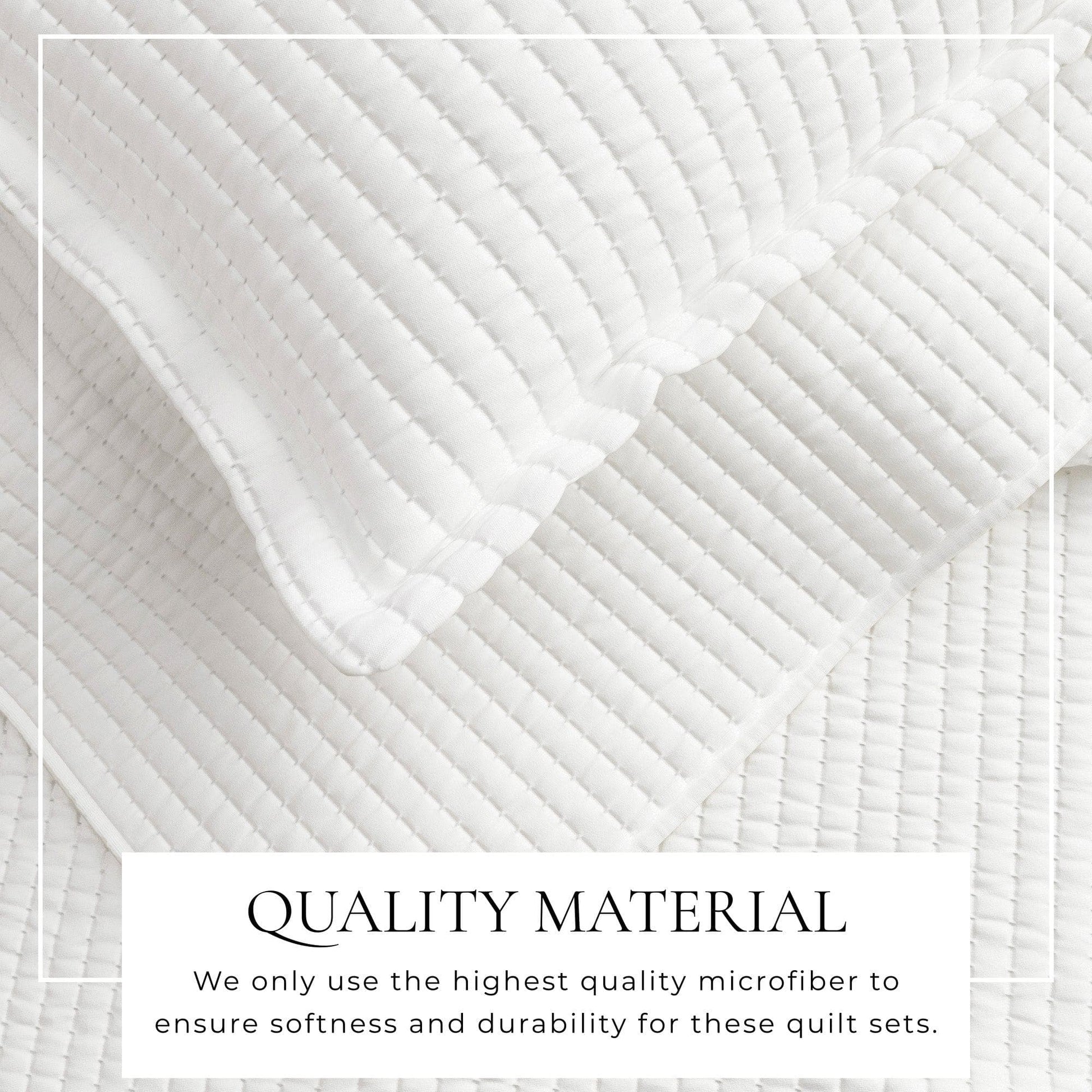 3-Piece Solid Quilt - Alicia Collection - Best Buy Furniture