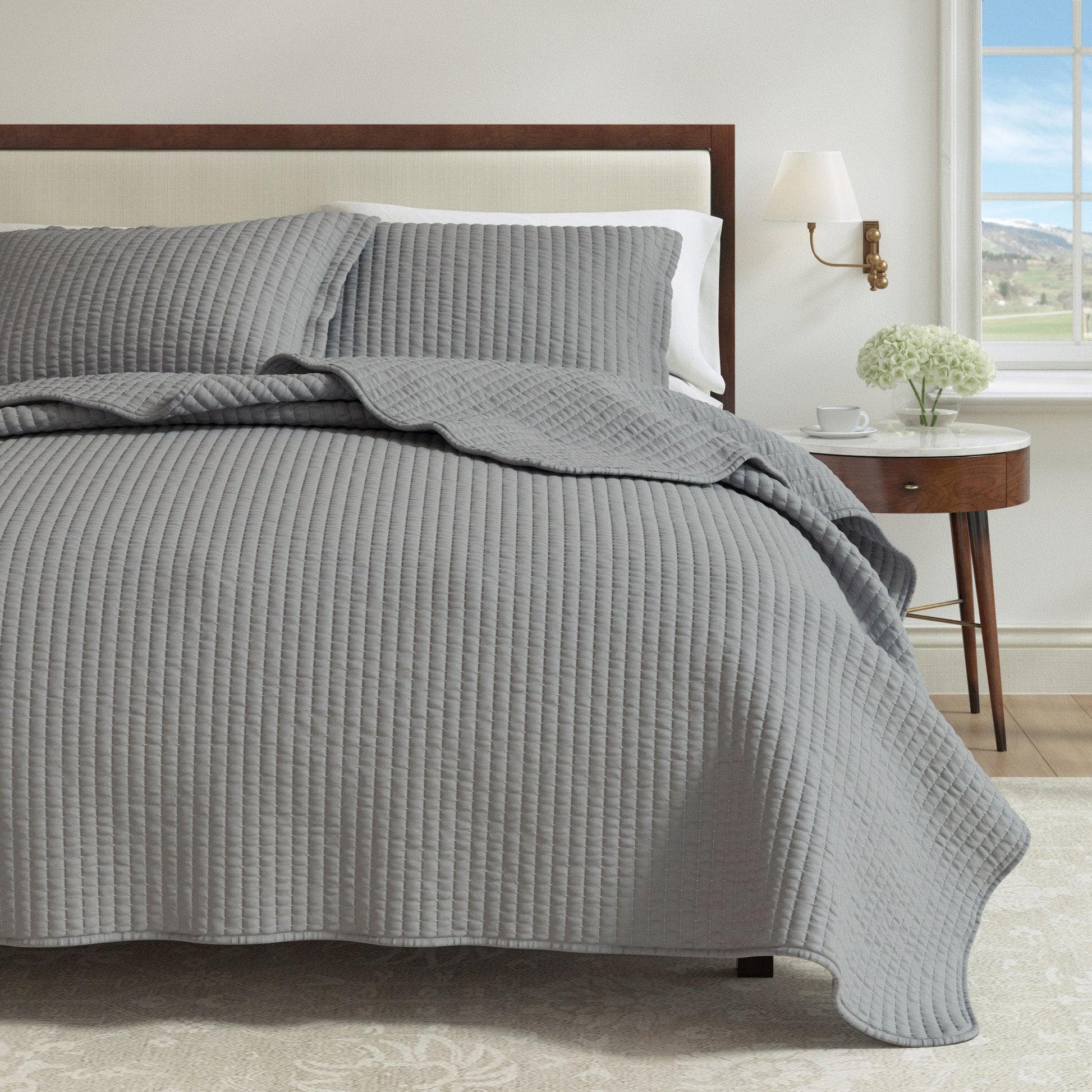3-Piece Solid Quilt - Alicia Collection - Best Buy Furniture