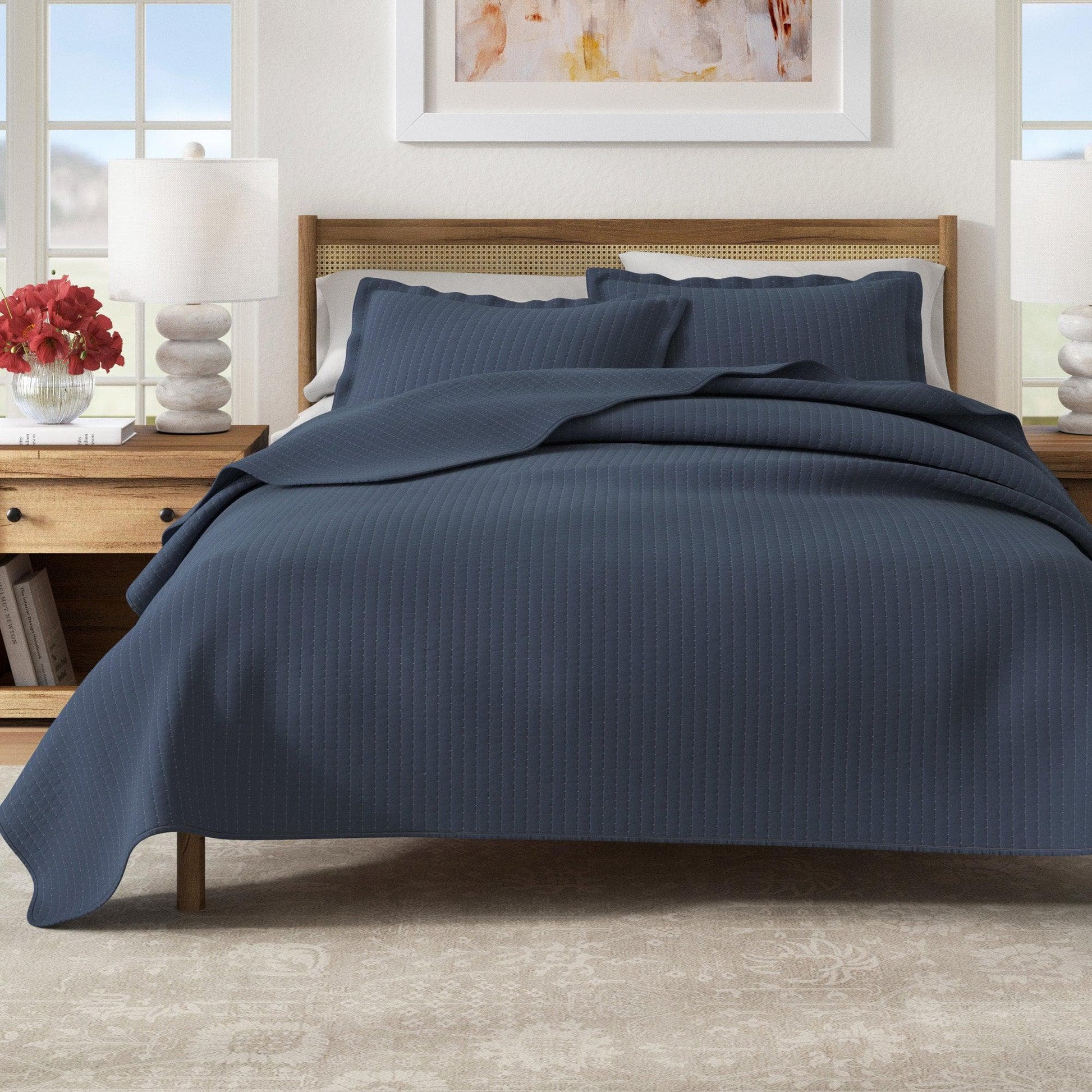 3-Piece Solid Quilt - Alicia Collection - Best Buy Furniture