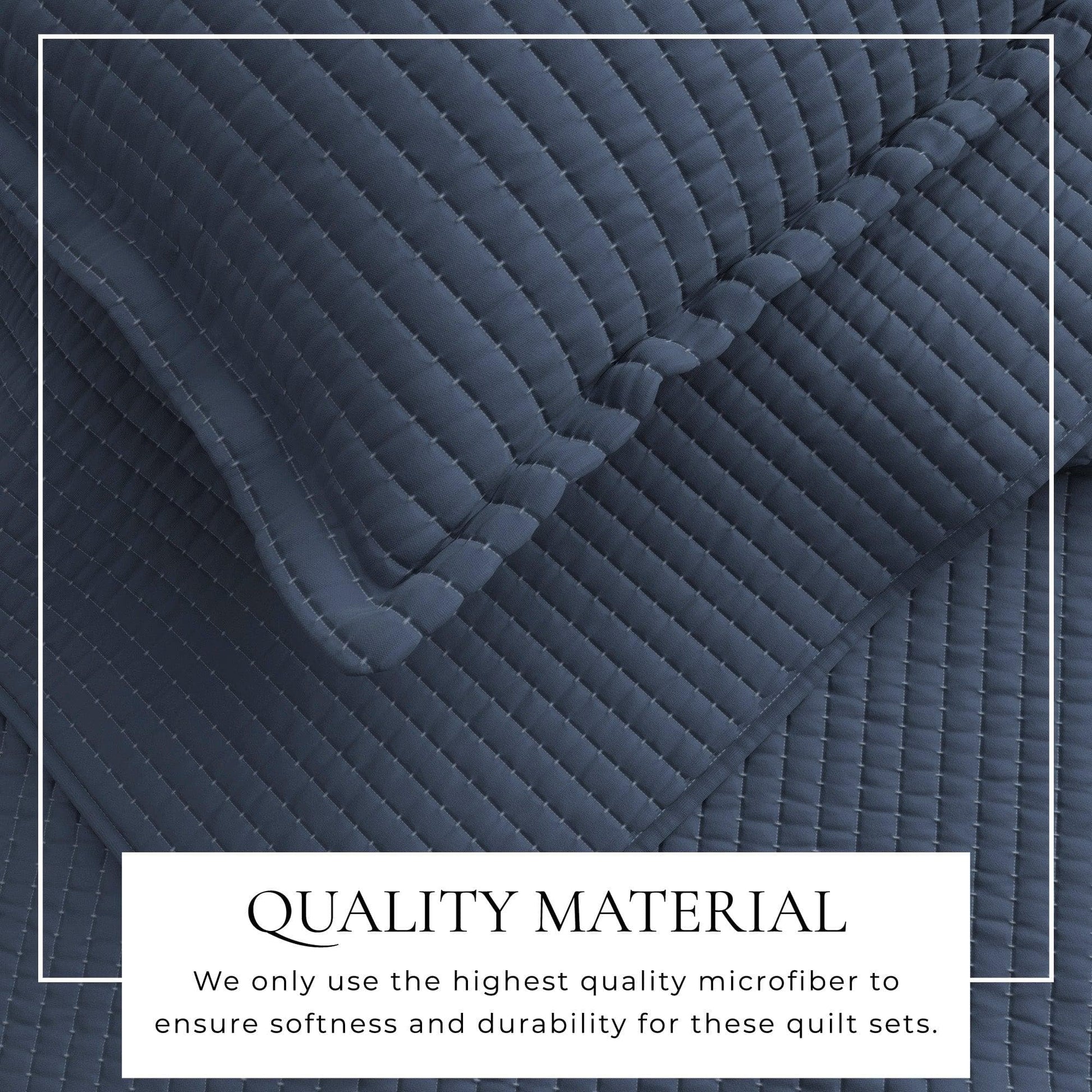 3-Piece Solid Quilt - Alicia Collection - Best Buy Furniture