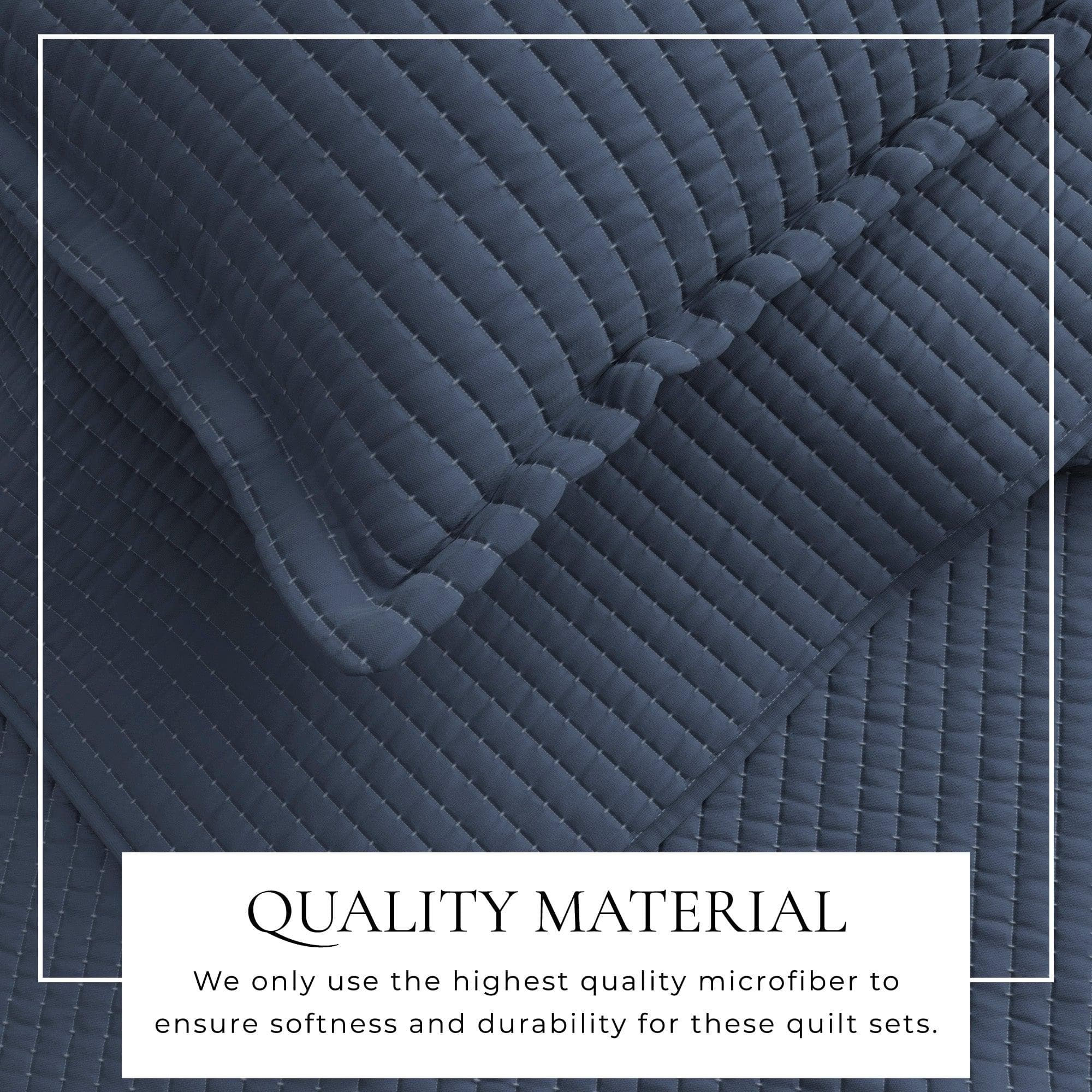 3-Piece Solid Quilt - Alicia Collection - Best Buy Furniture