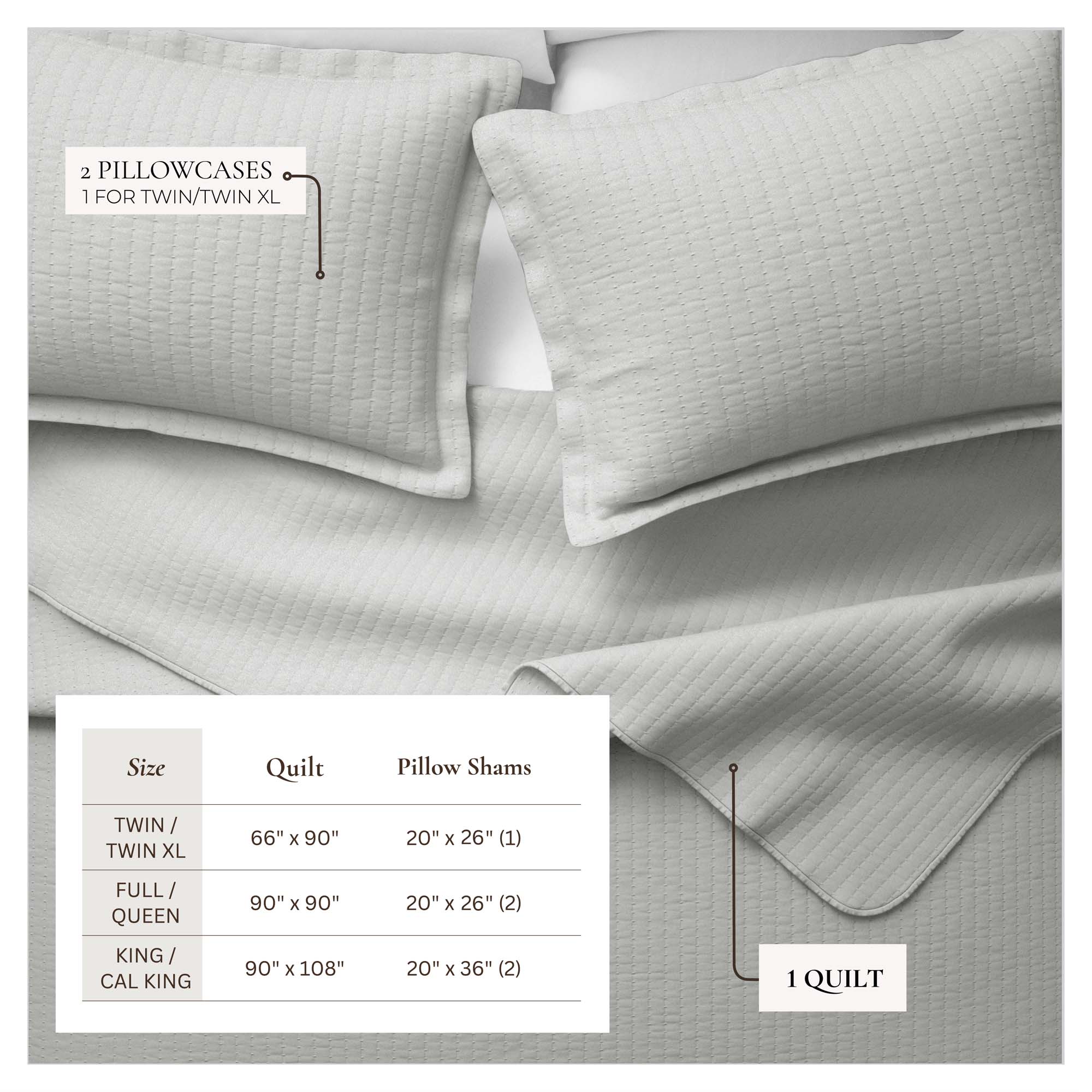 3-Piece Solid Quilt - Alicia Collection - Best Buy Furniture