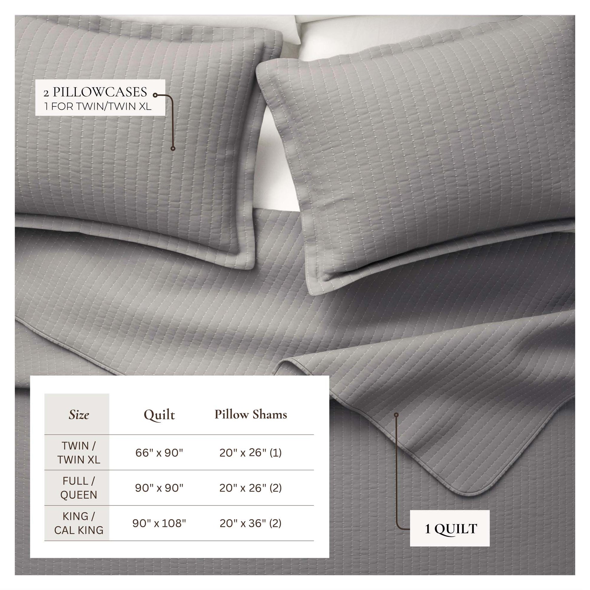 3-Piece Solid Quilt - Alicia Collection - Best Buy Furniture