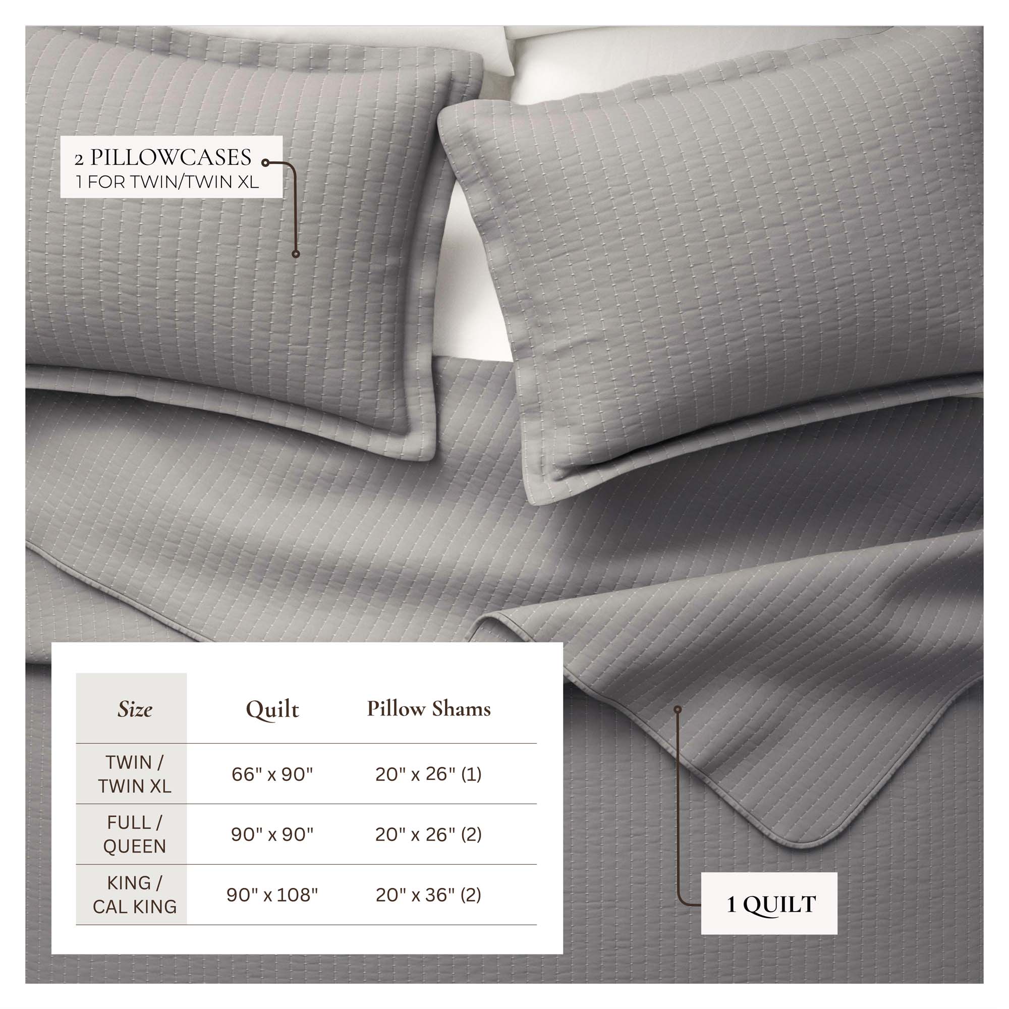 3-Piece Solid Quilt - Alicia Collection - Best Buy Furniture