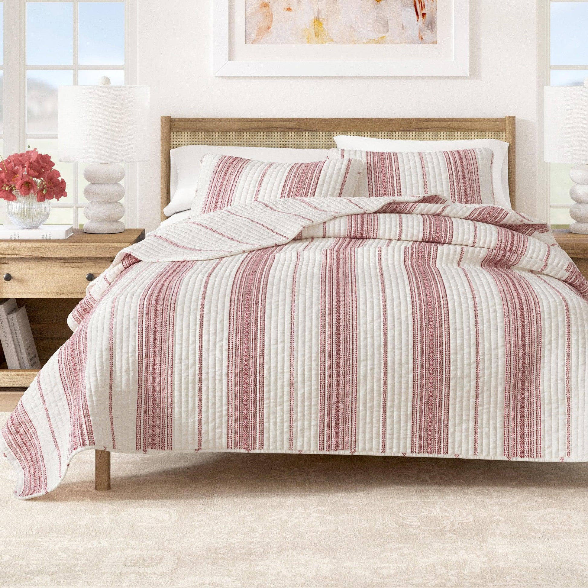 3-Piece Stripe Quilt - Wesley Collection - Best Buy Furniture