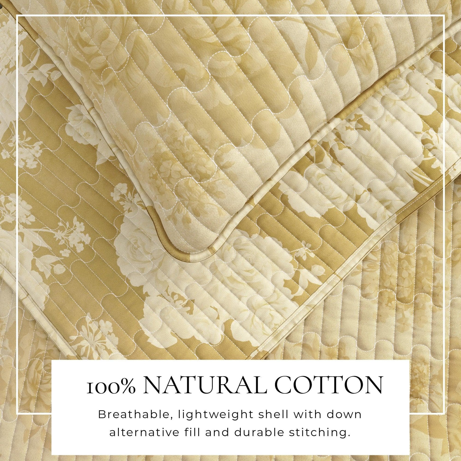 Floral Printed Cotton Quilt Set - Corin Collection - Best Buy Furniture