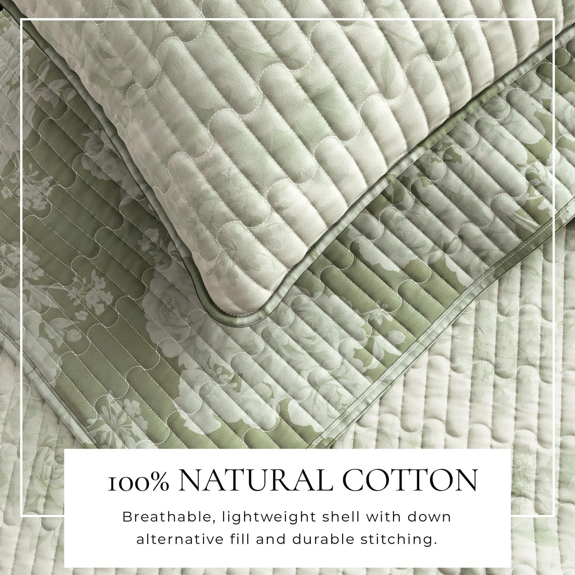 Floral Printed Cotton Quilt Set - Corin Collection - Best Buy Furniture