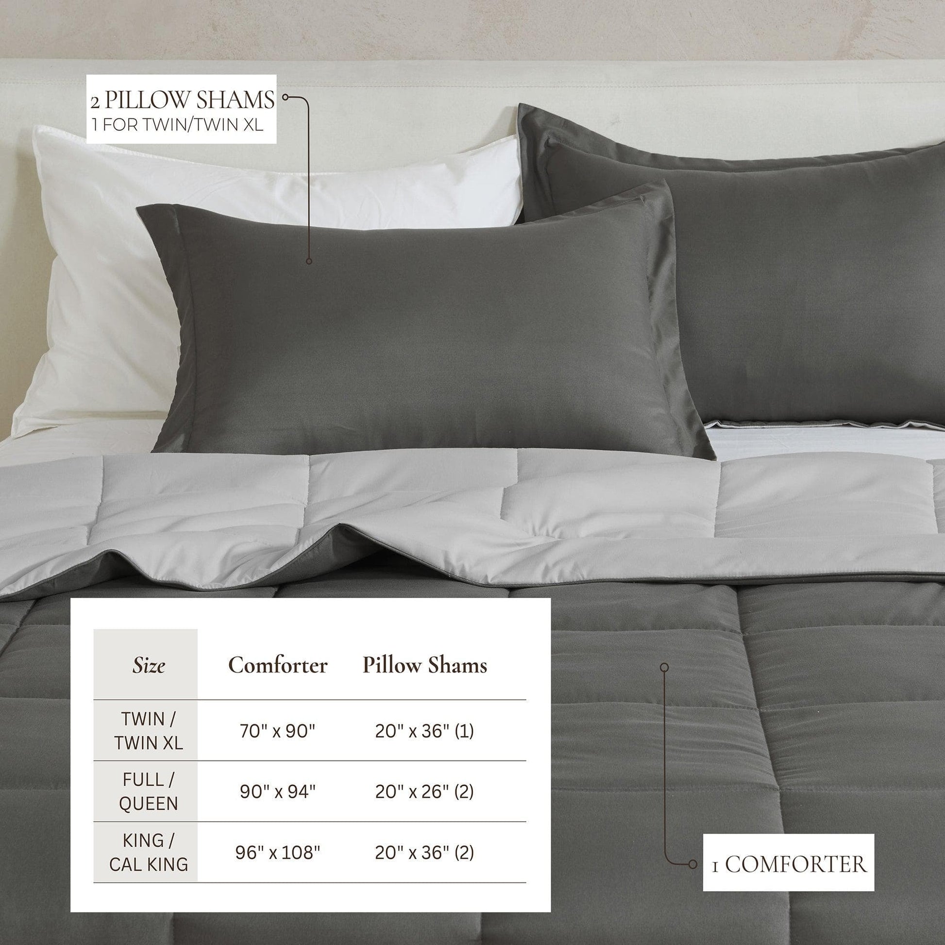 Reversible Comforter Set - Odette Collection - Best Buy Furniture