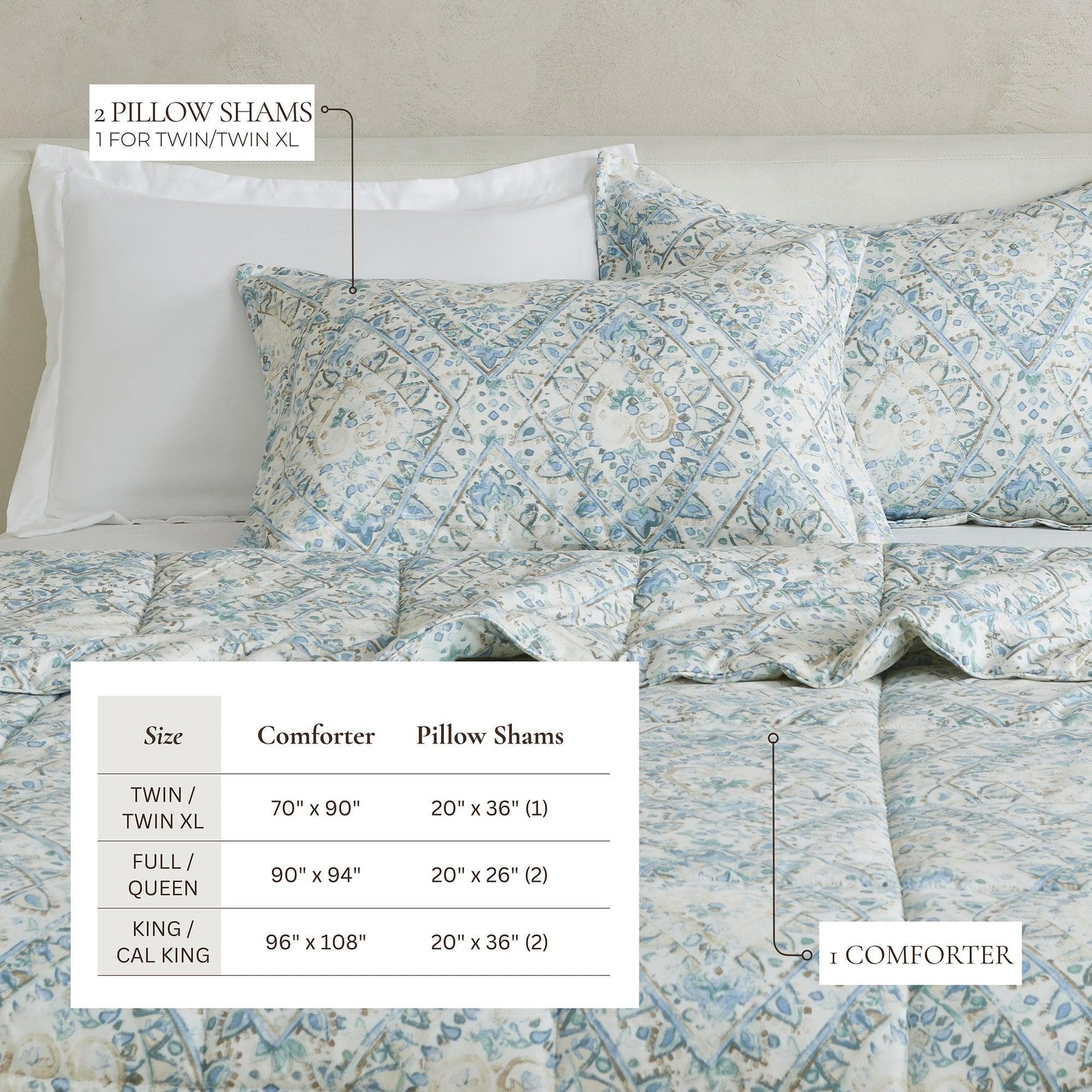 Reversible Comforter Set - Odette Collection - Best Buy Furniture
