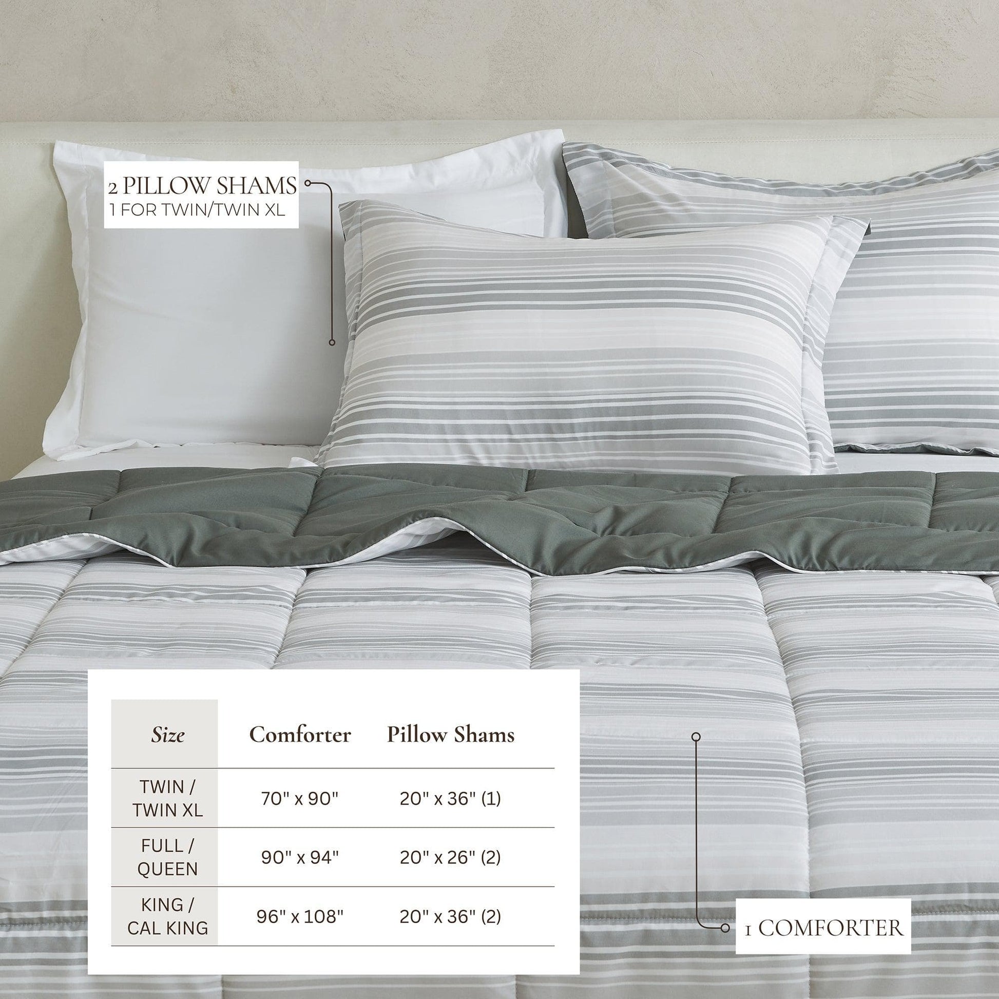 Reversible Comforter Set - Odette Collection - Best Buy Furniture