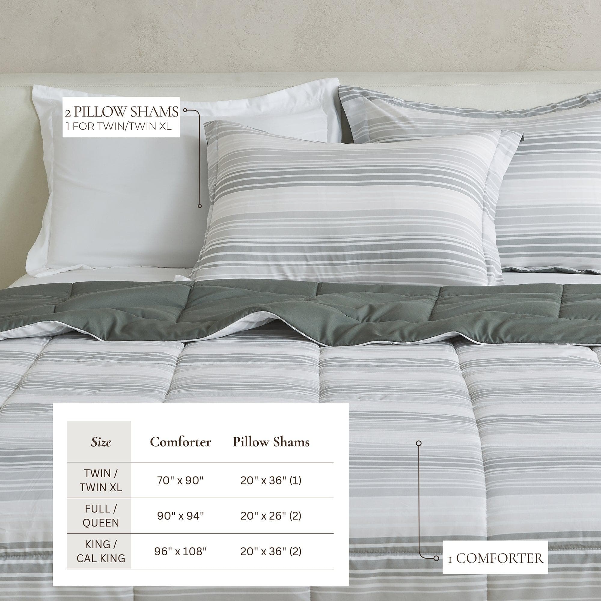 Reversible Comforter Set - Odette Collection - Best Buy Furniture