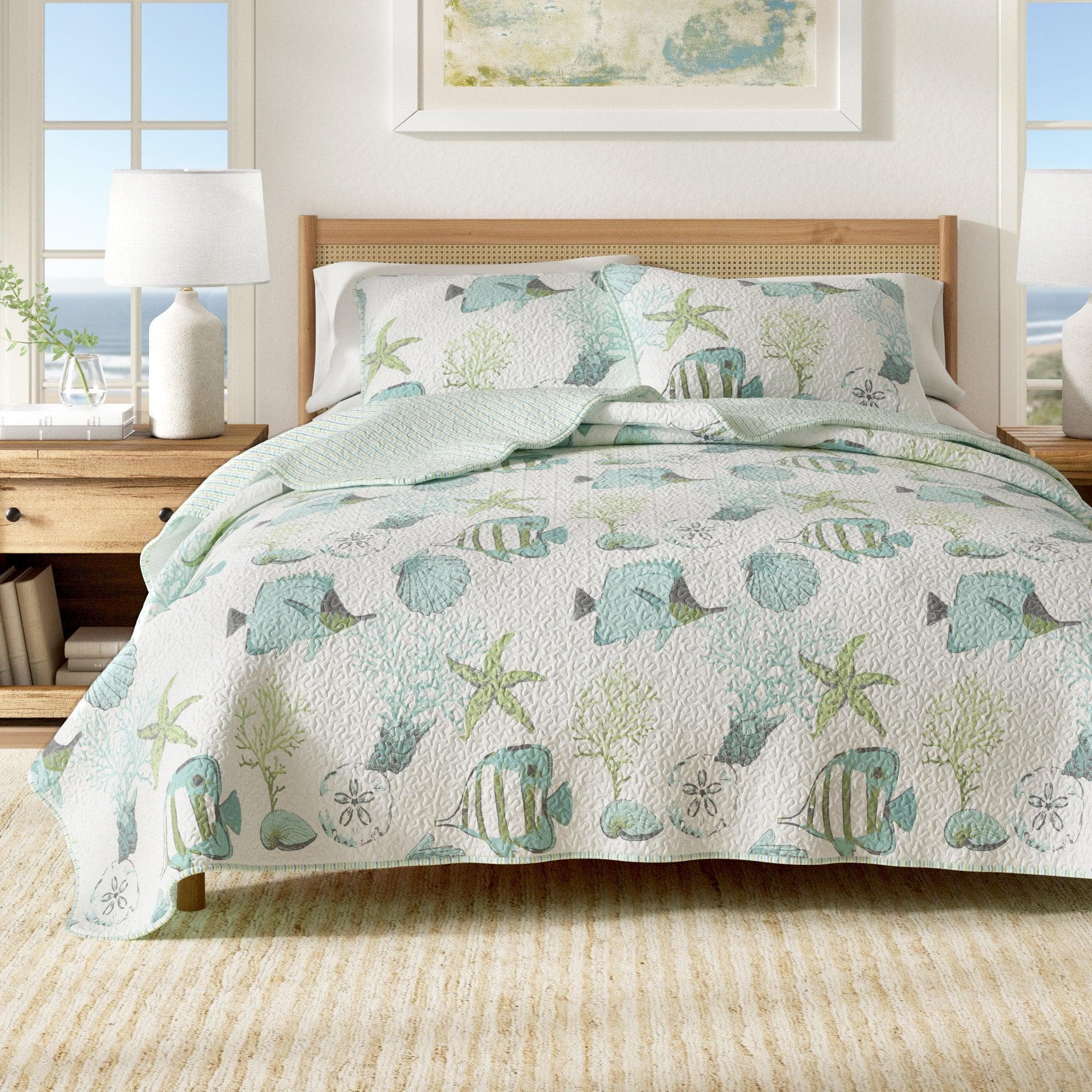 Seaside Collection Quilt Set - Best Buy Furniture