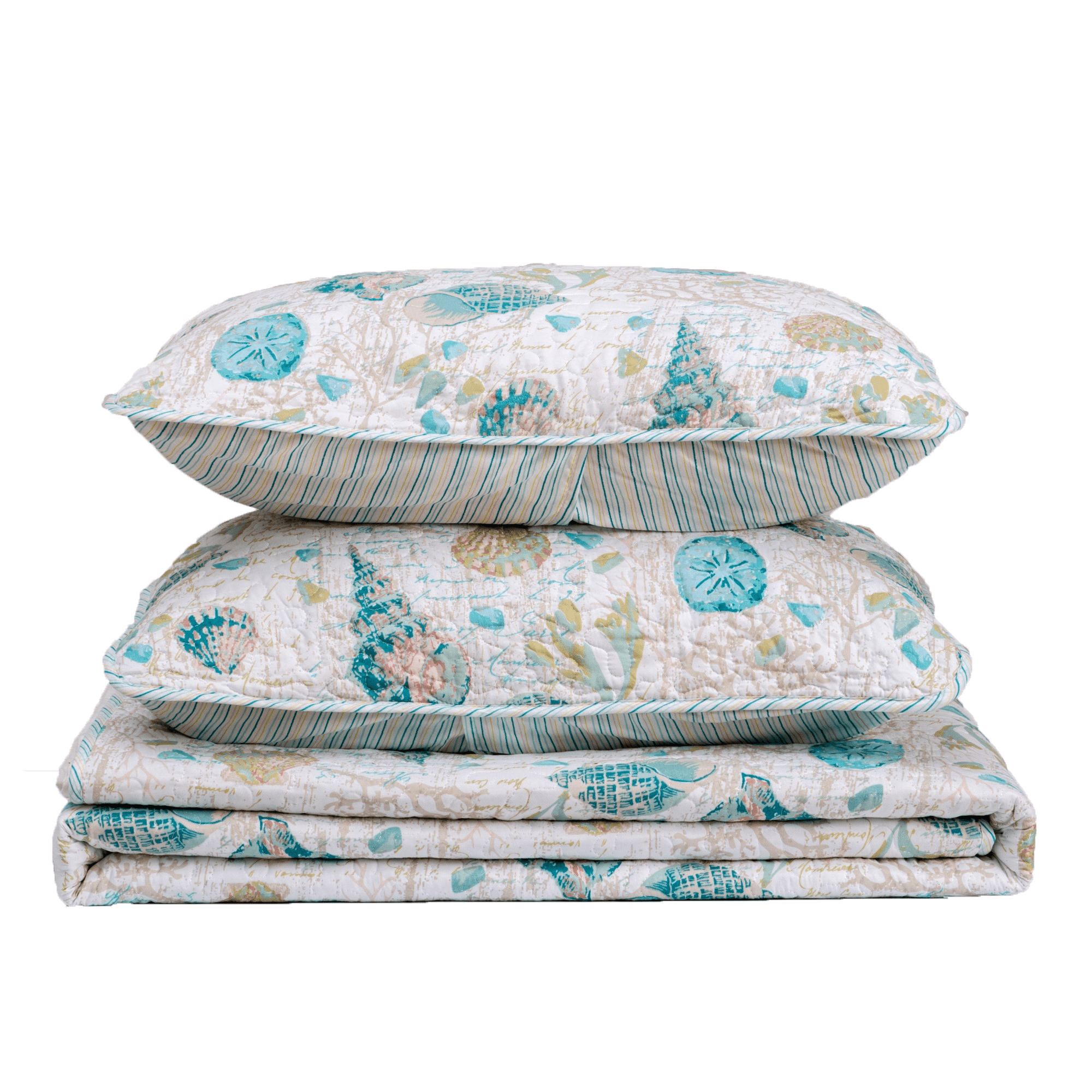Seashell & Coral Quilt Set - Westsands Collection - Best Buy Furniture