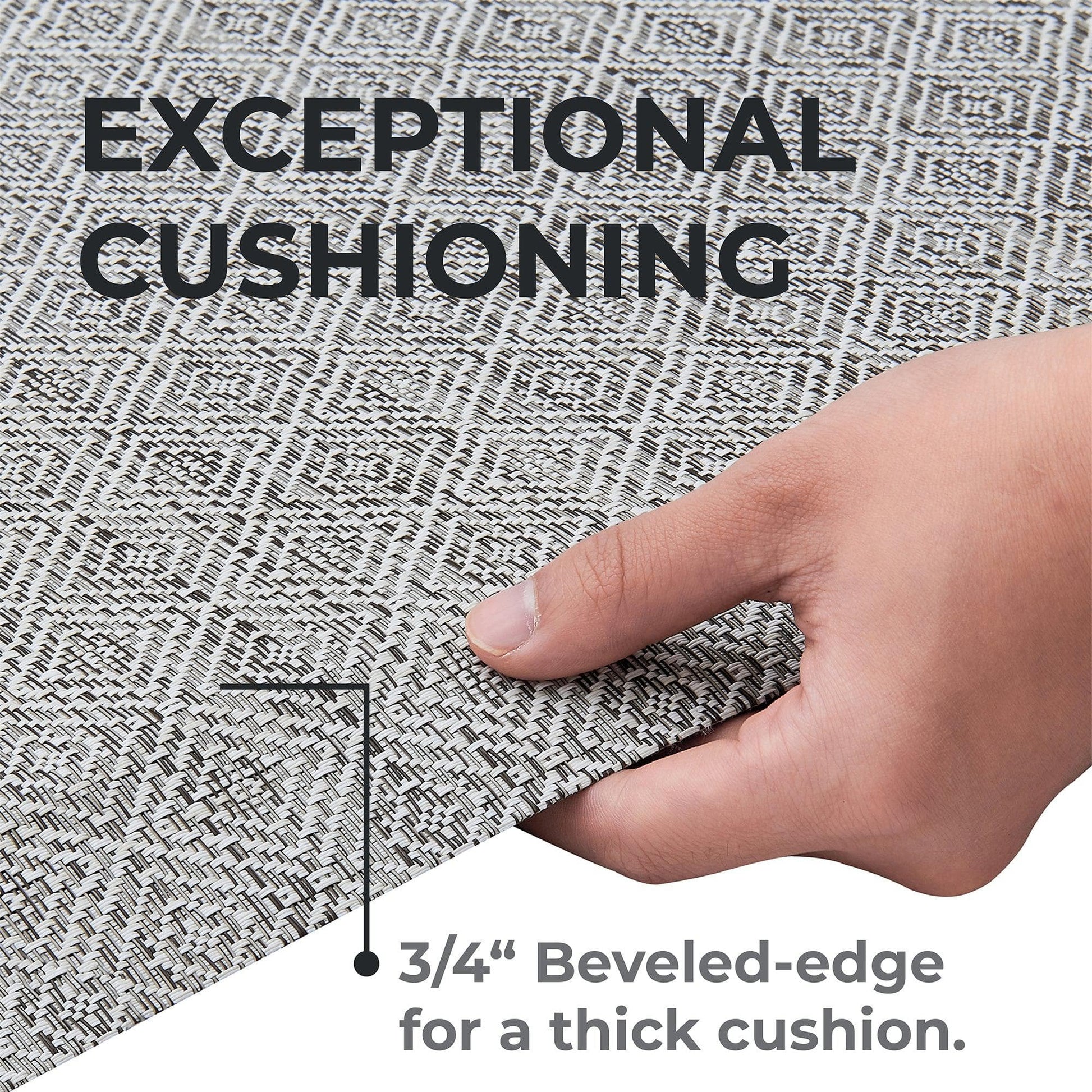 Cushioned Textured Anti-Fatigue Standing Kitchen Mat - Best Buy Furniture