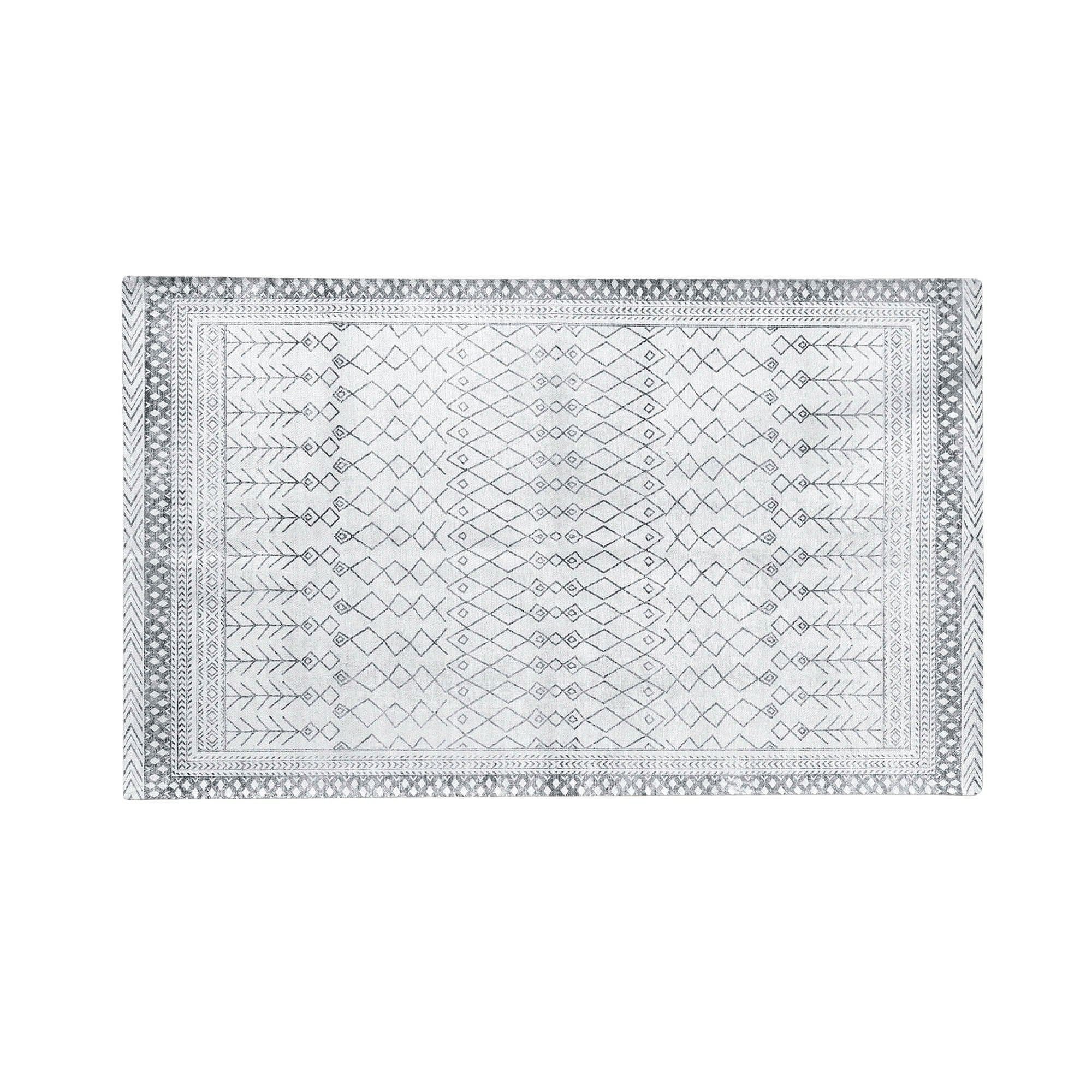 Distressed Moroccan Machine Washable Accent Area Rug 5' x 7' - Neve Collection - Best Buy Furniture