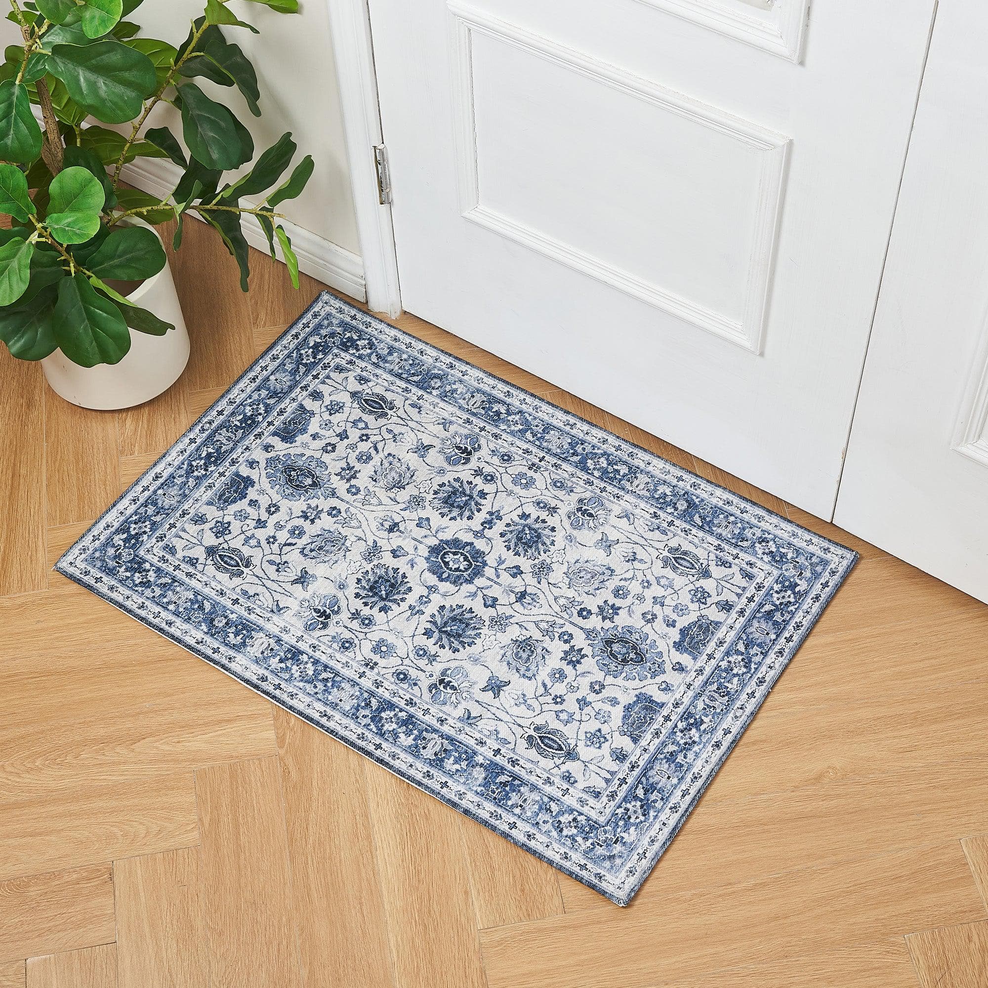 Floral Machine Washable Accent Rug 2' x 3' - Matra Collection - Best Buy Furniture