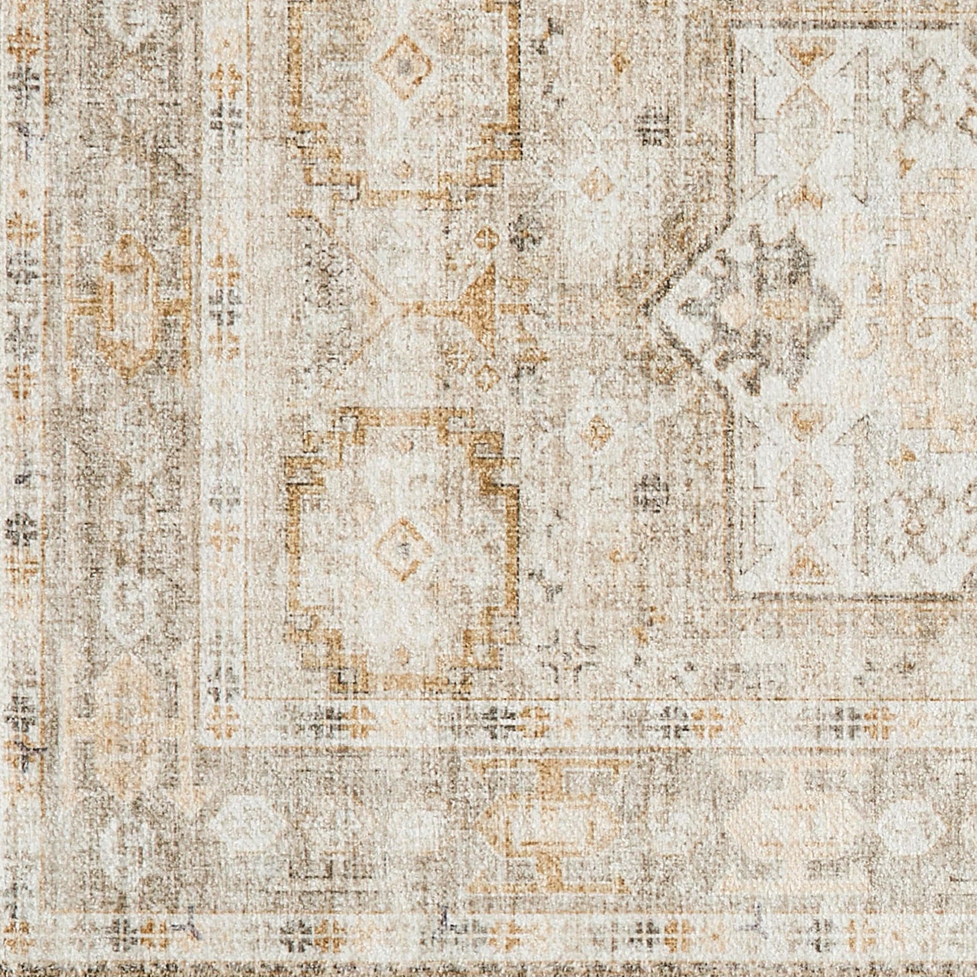 Medallion Machine Washable Accent Area Rug 5' x 7' - Nava Collection - Best Buy Furniture