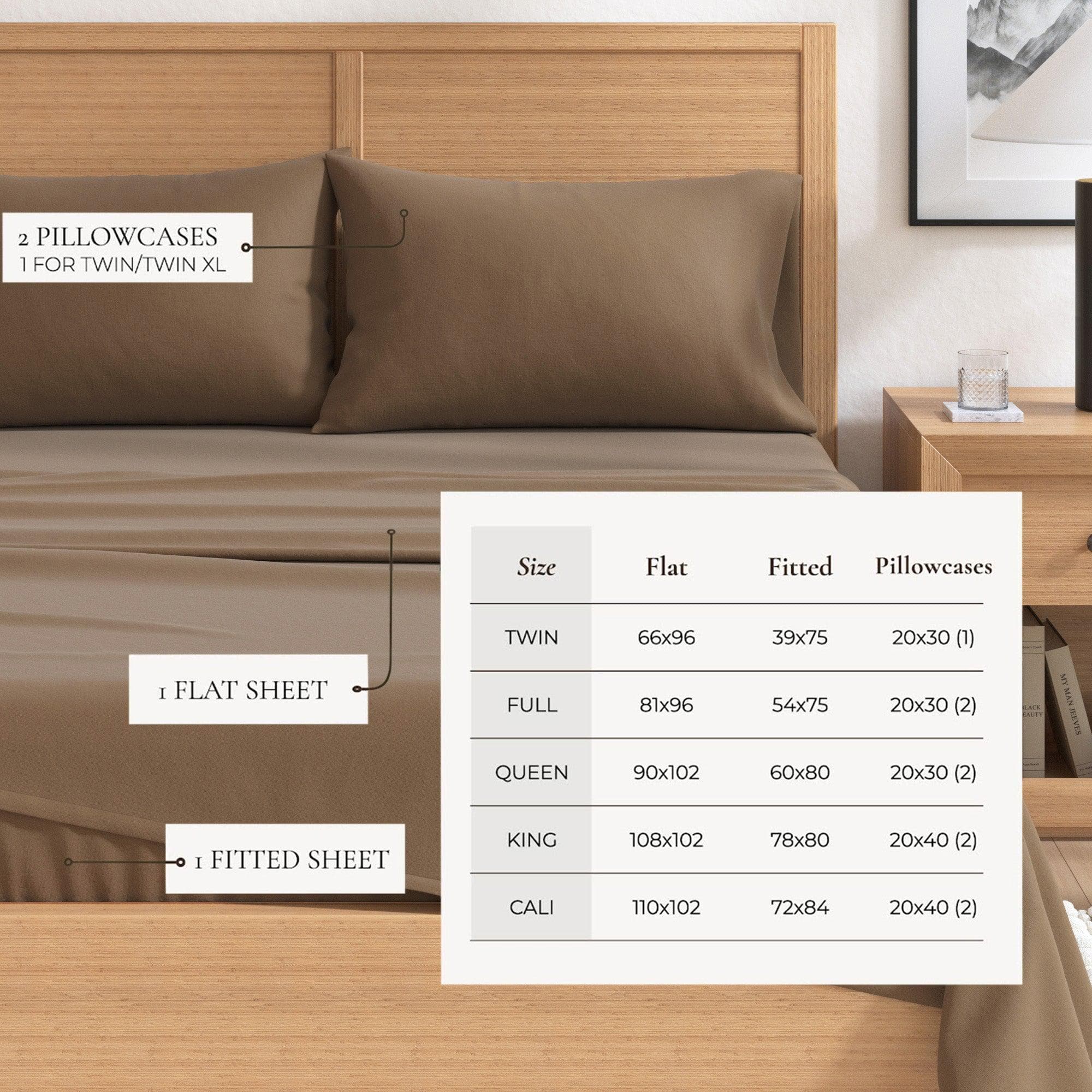 4-Piece Cotton Solid Flannel Sheet - Nordic Collection - Best Buy Furniture