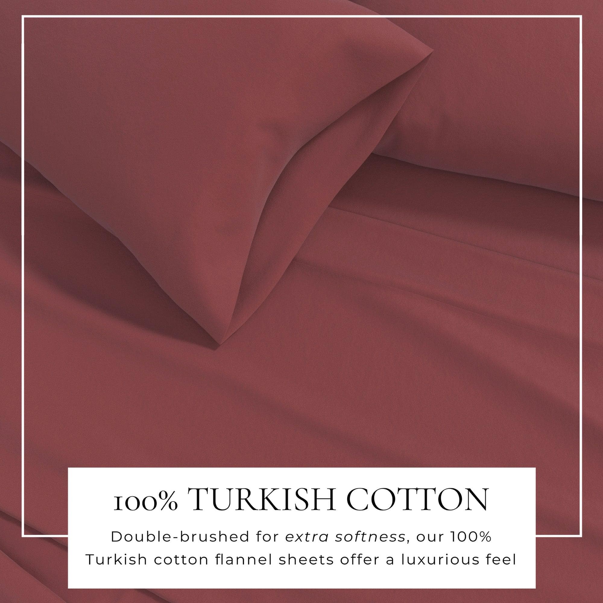 4-Piece Cotton Solid Flannel Sheet - Nordic Collection - Best Buy Furniture