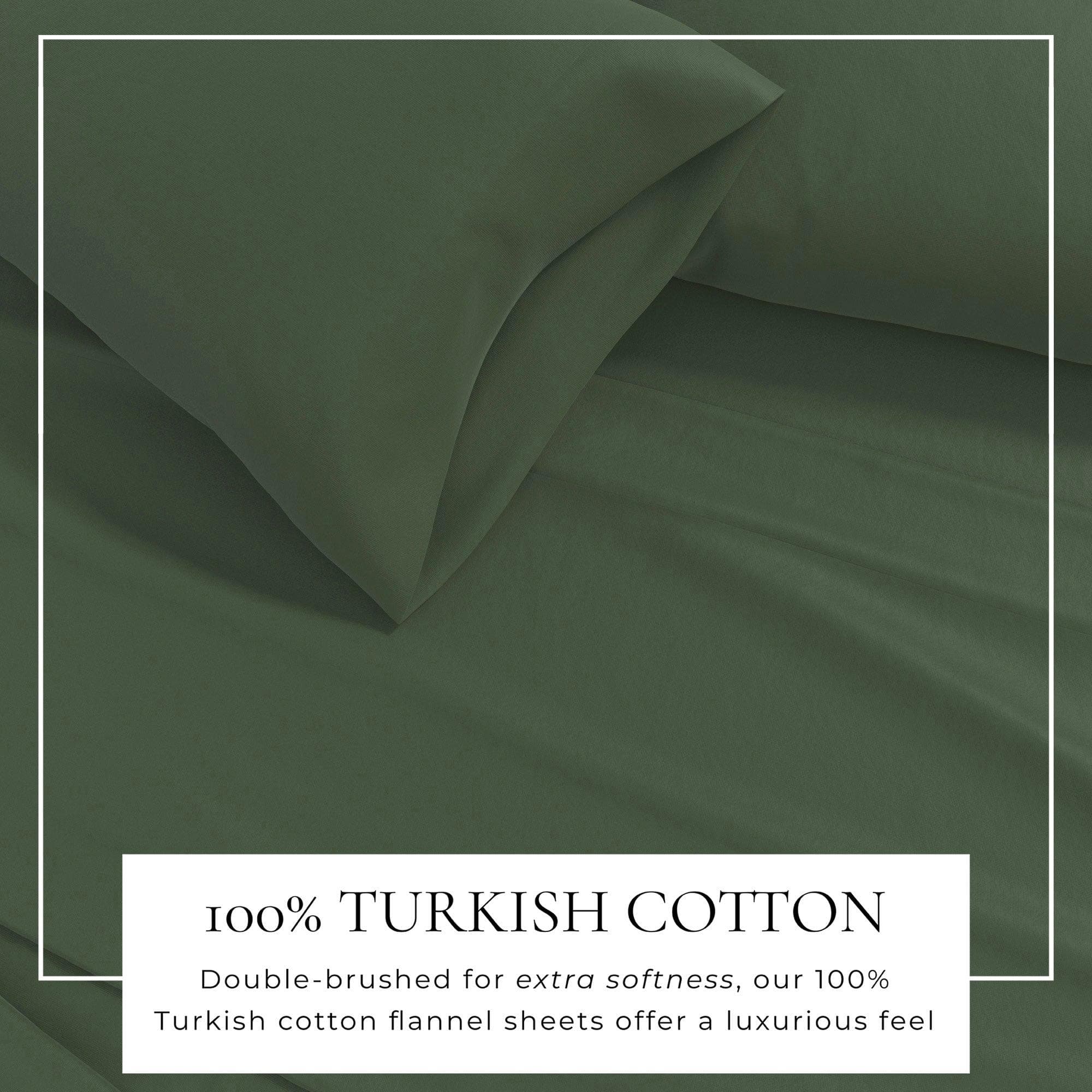 4-Piece Cotton Solid Flannel Sheet - Nordic Collection - Best Buy Furniture
