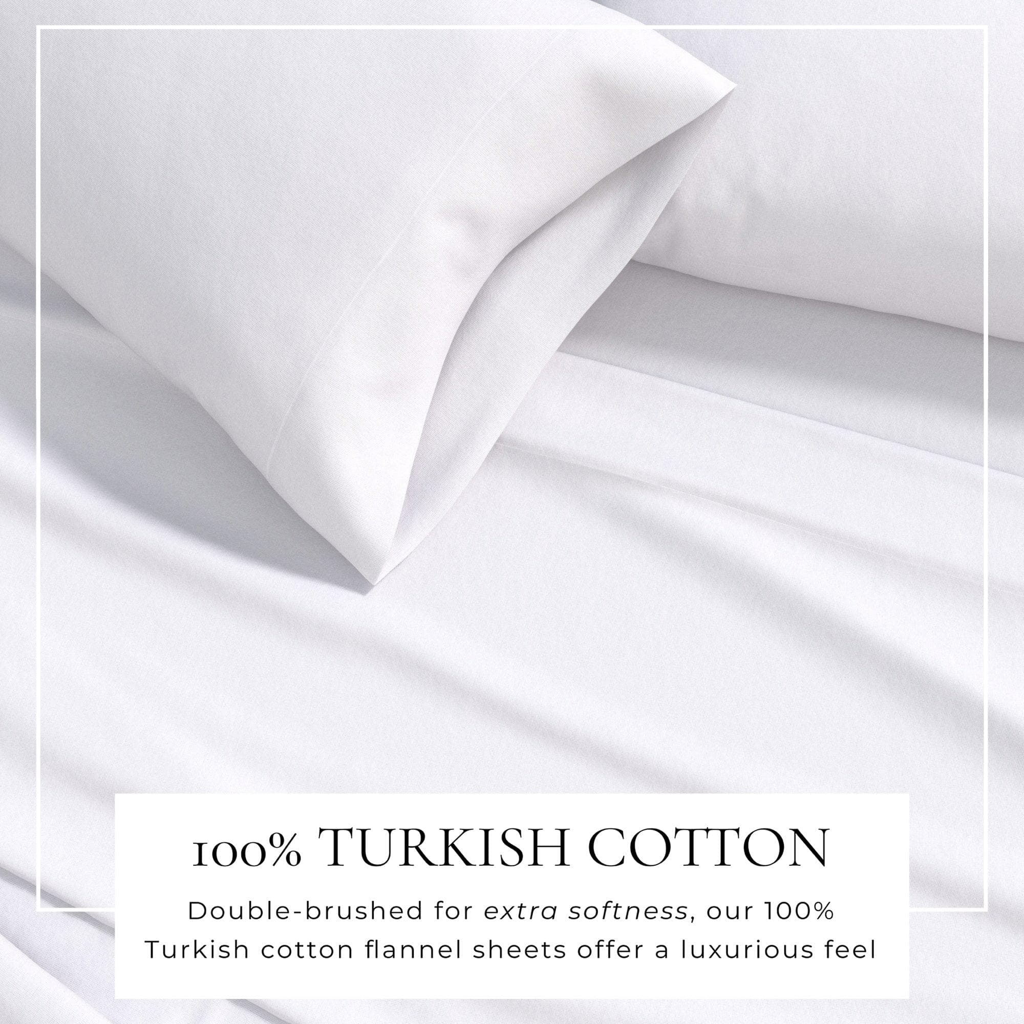 4-Piece Cotton Solid Flannel Sheet - Nordic Collection - Best Buy Furniture
