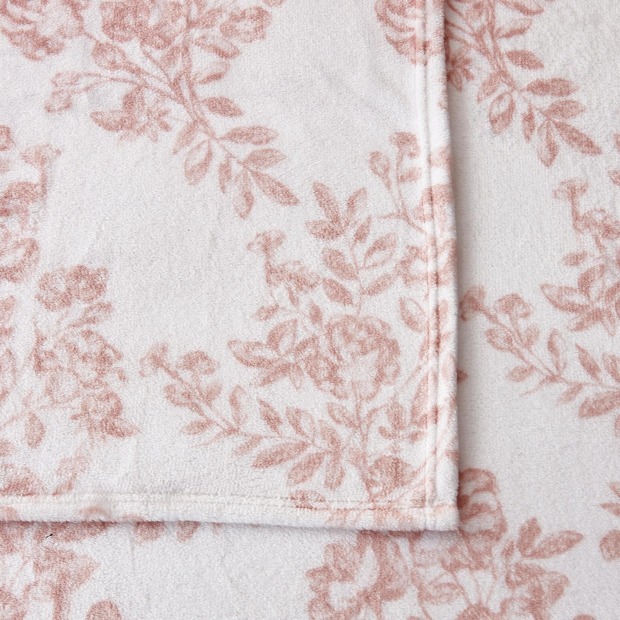 4-Piece Printed Plush Sheet - Velvet Luxe Lattice Collection - Best Buy Furniture