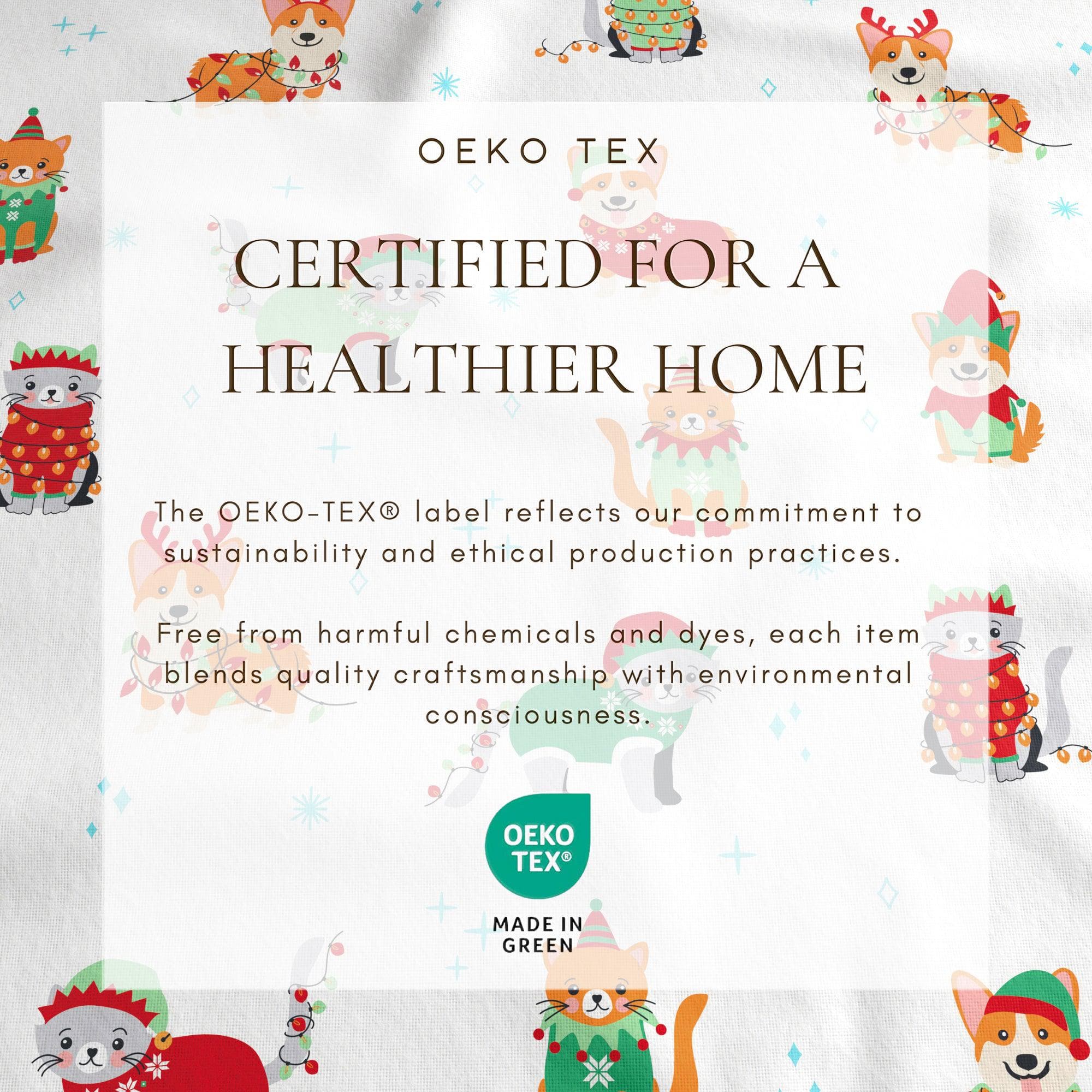 4-Piece Turkish Cotton Christmas Flannel Sheet - Whittaker Collection - Best Buy Furniture