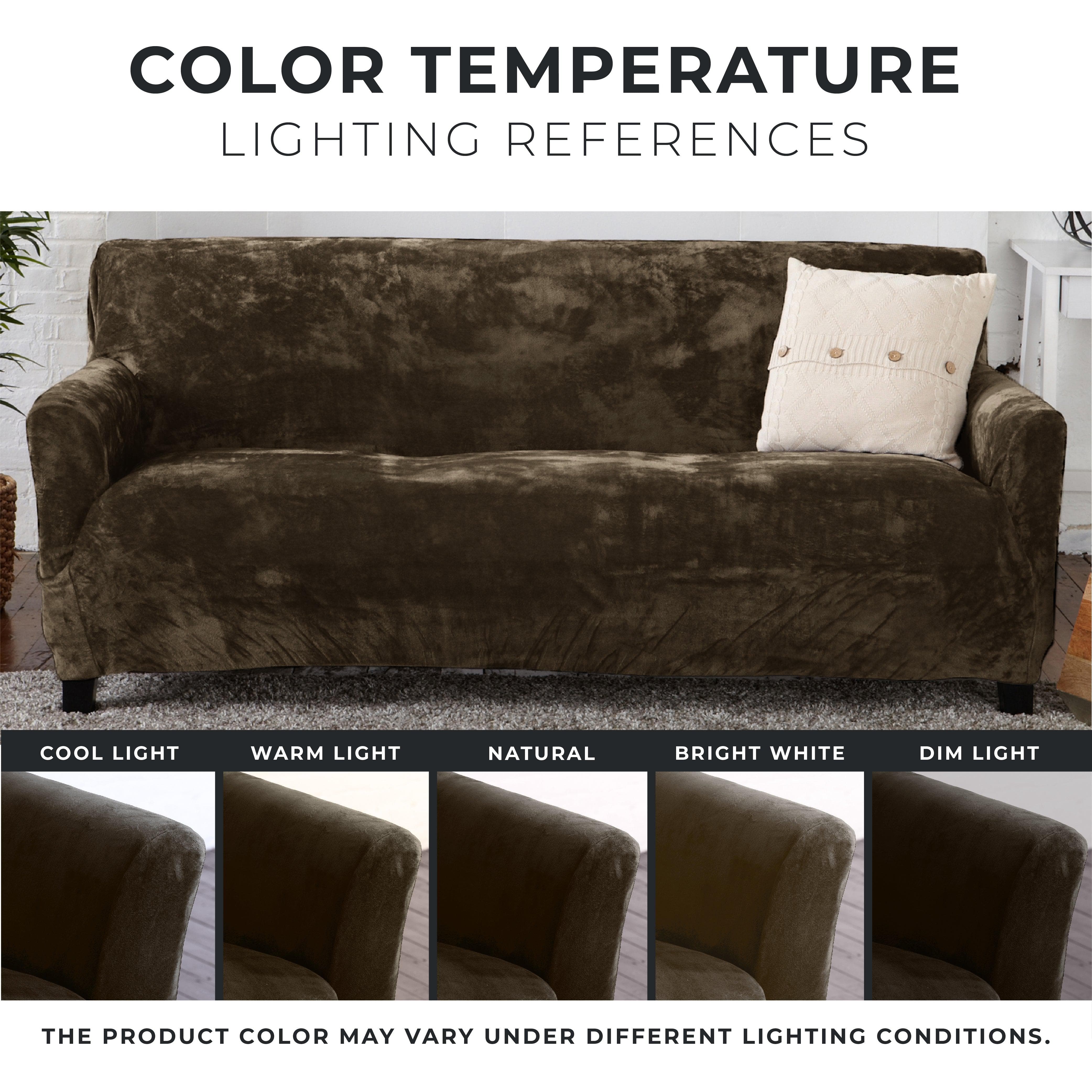 Velvet Stretch Slipcover - Gale Collection - Best Buy Furniture