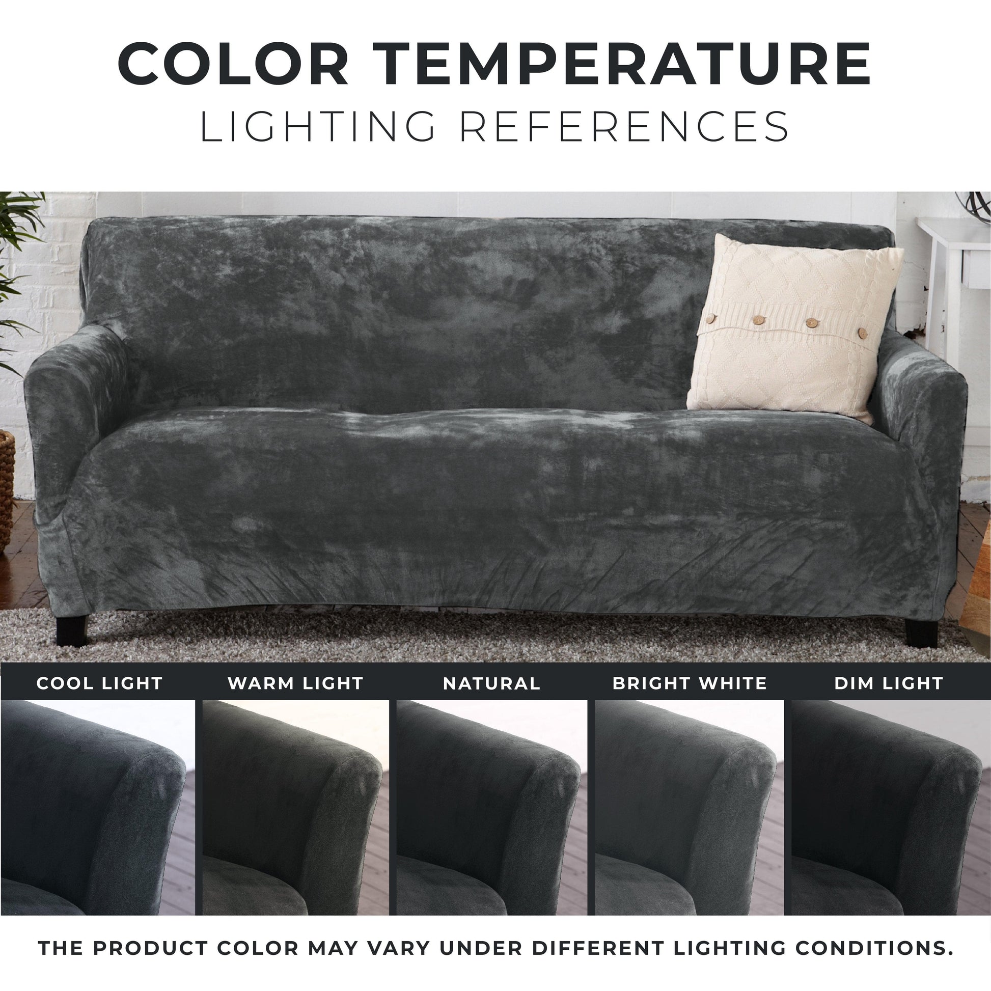 Velvet Stretch Slipcover - Gale Collection - Best Buy Furniture